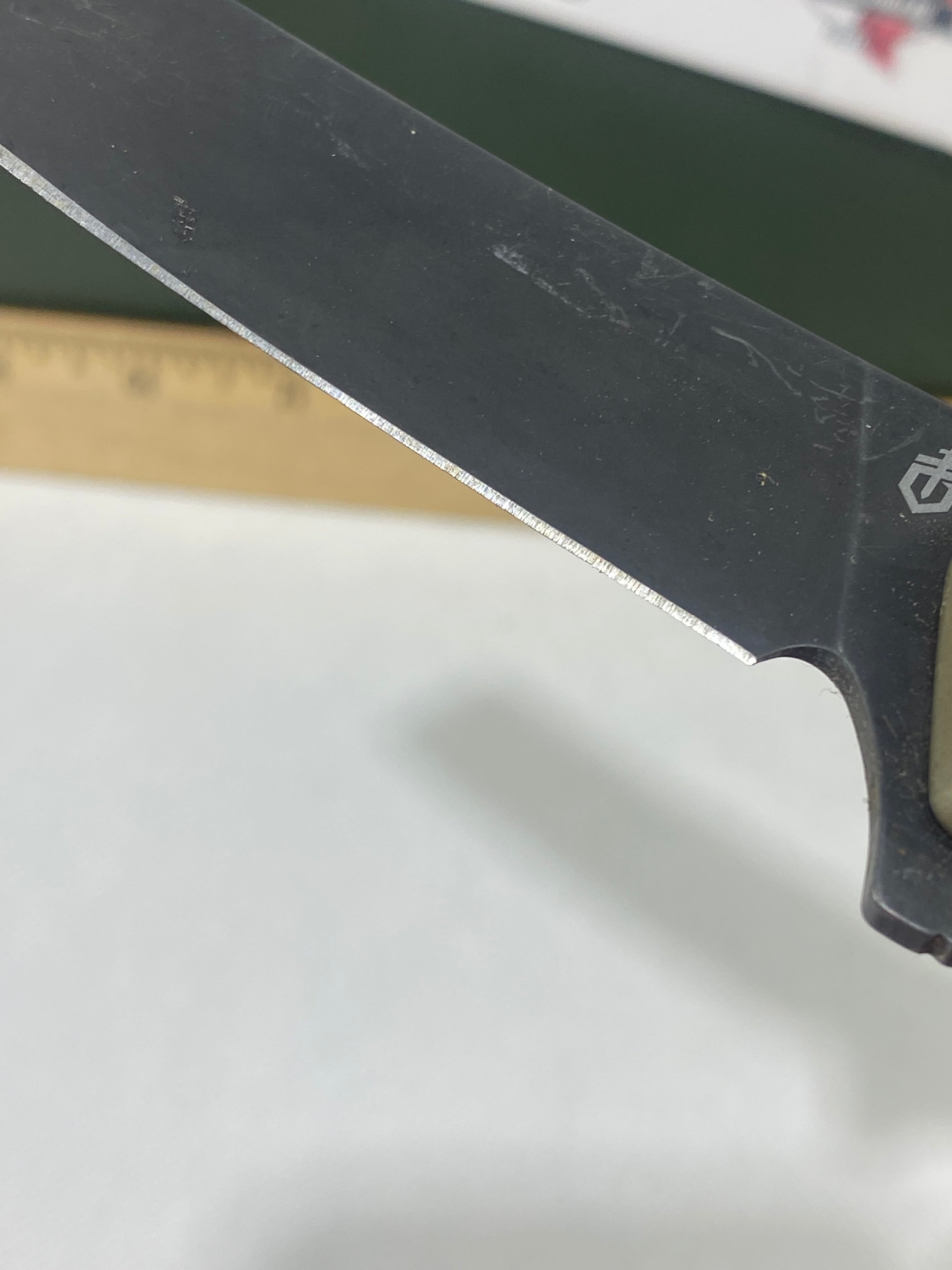 Gerber #-46. Fastball Cleaver. Light usage. Missing Pocket Clip.