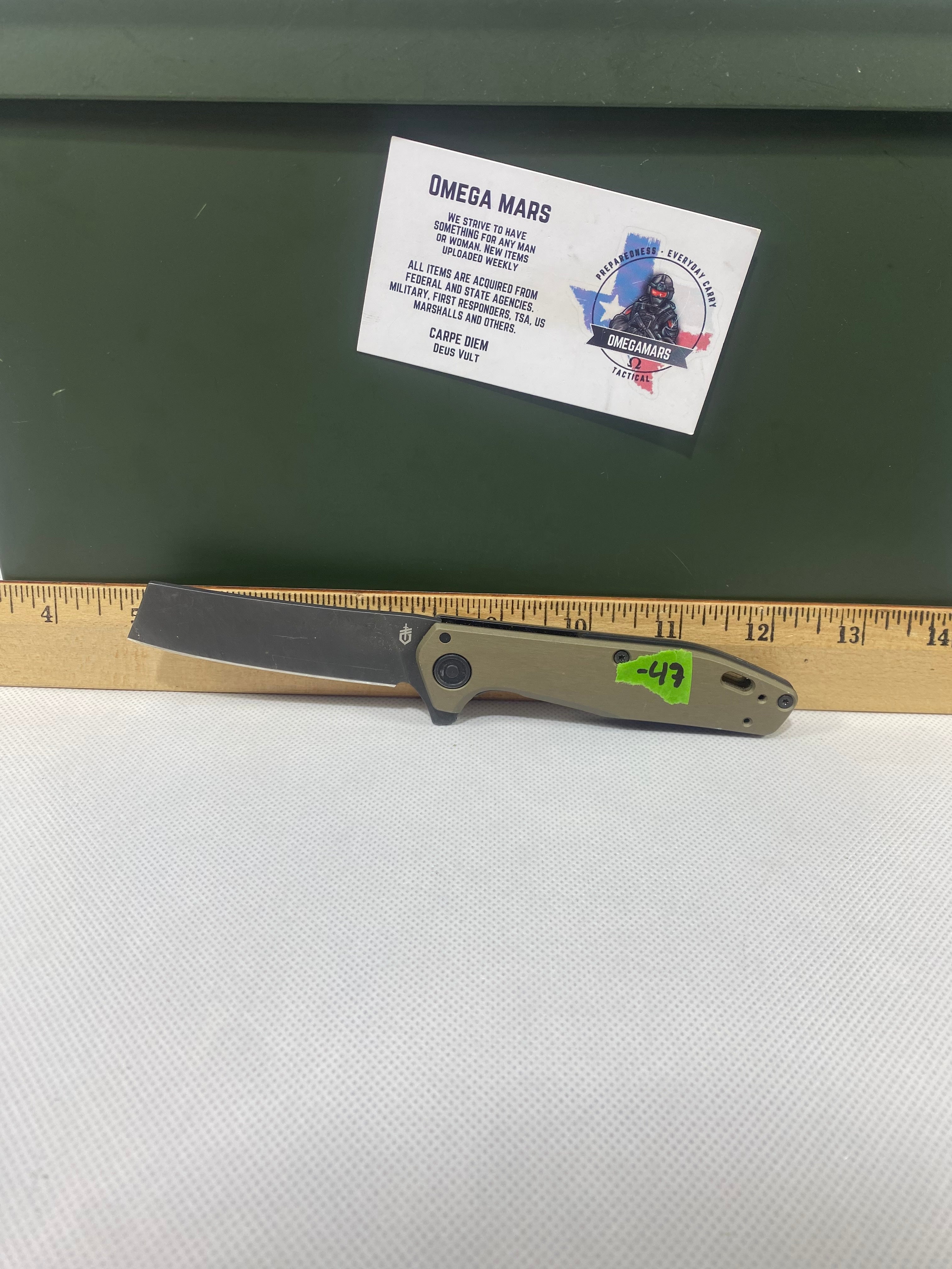 Gerber #-47. Fastball Cleaver. Light usage.