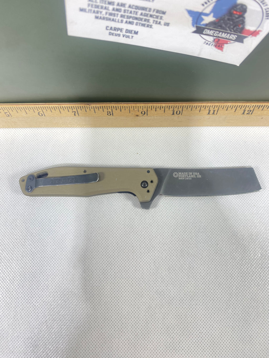 Gerber #-47. Fastball Cleaver. Light usage.