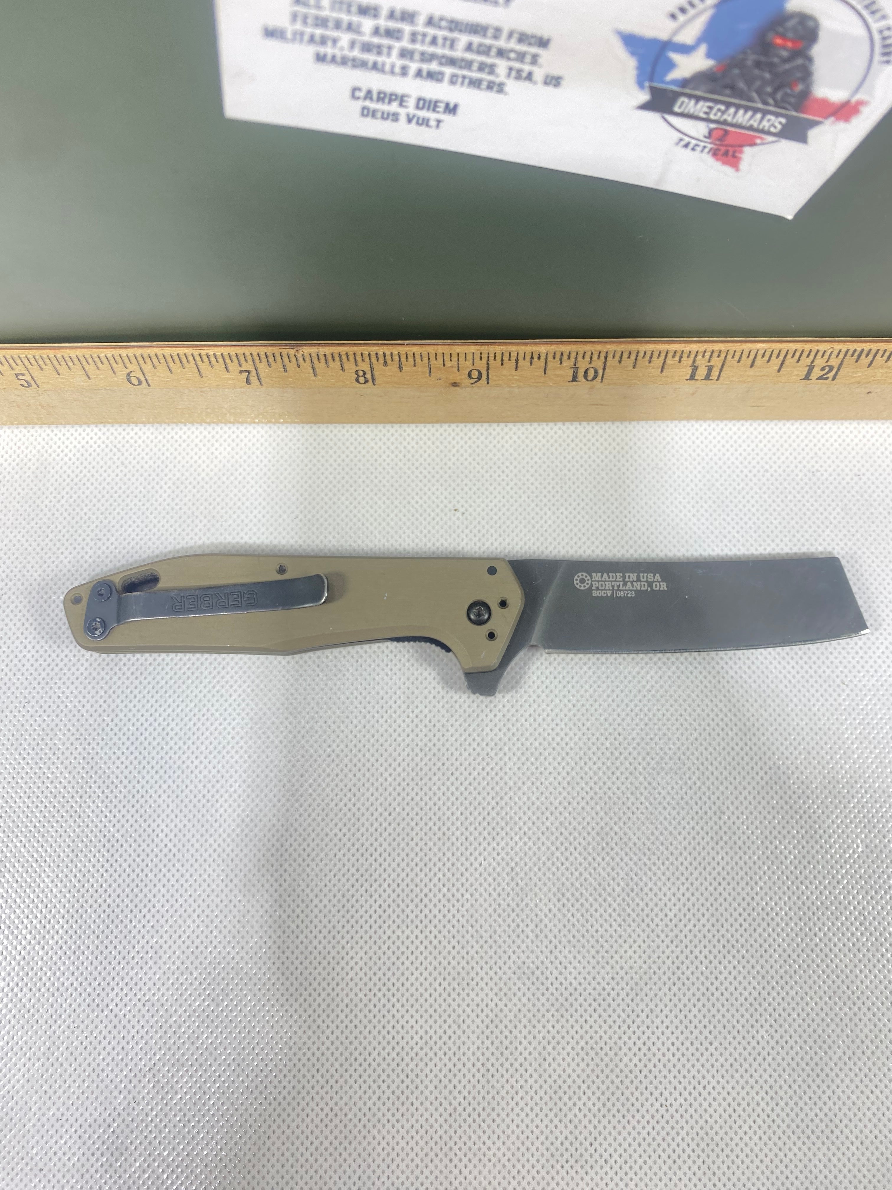 Gerber #-47. Fastball Cleaver. Light usage.