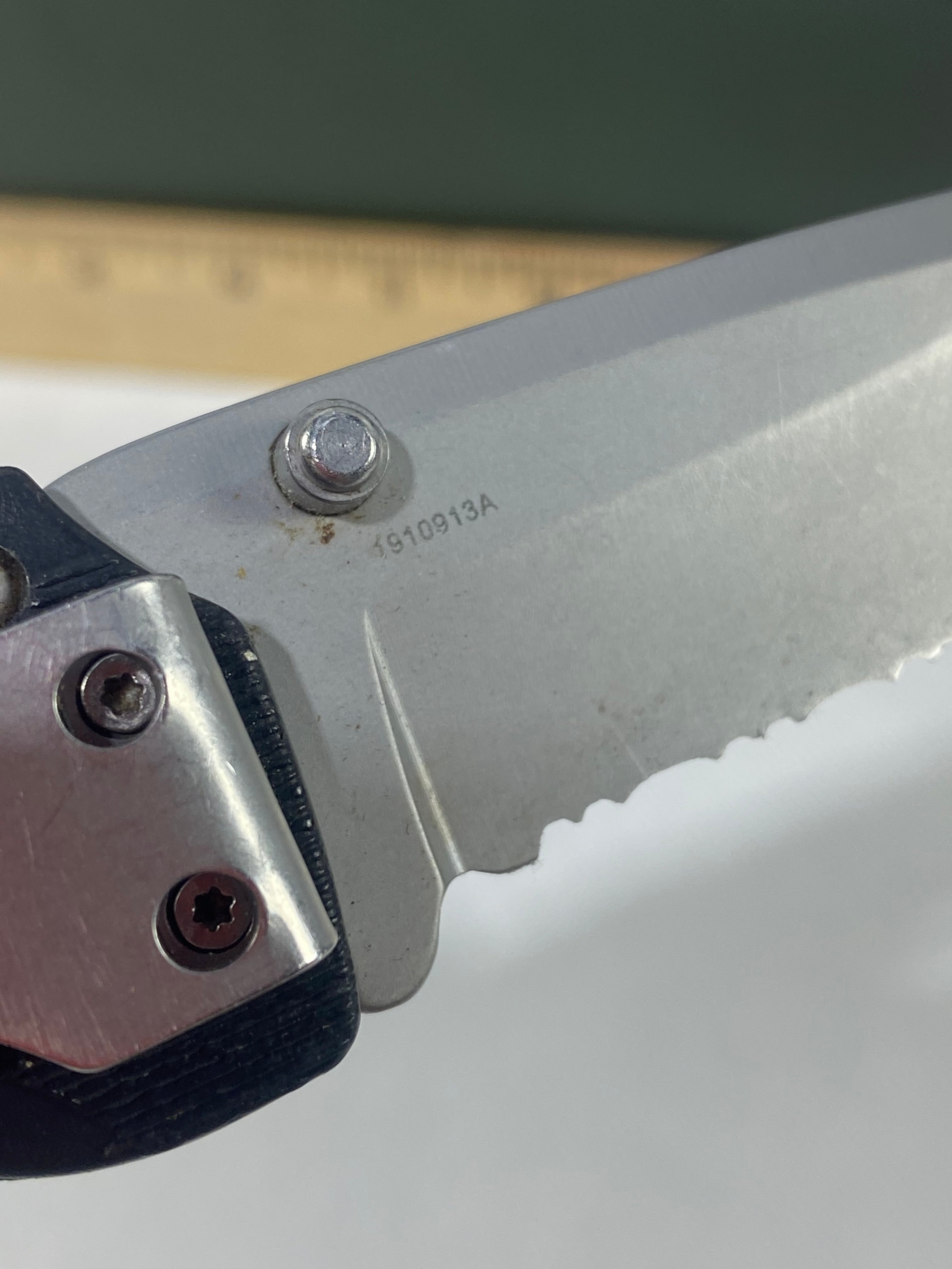 Gerber #-50. Obsidian. Light usage. Little dirty.