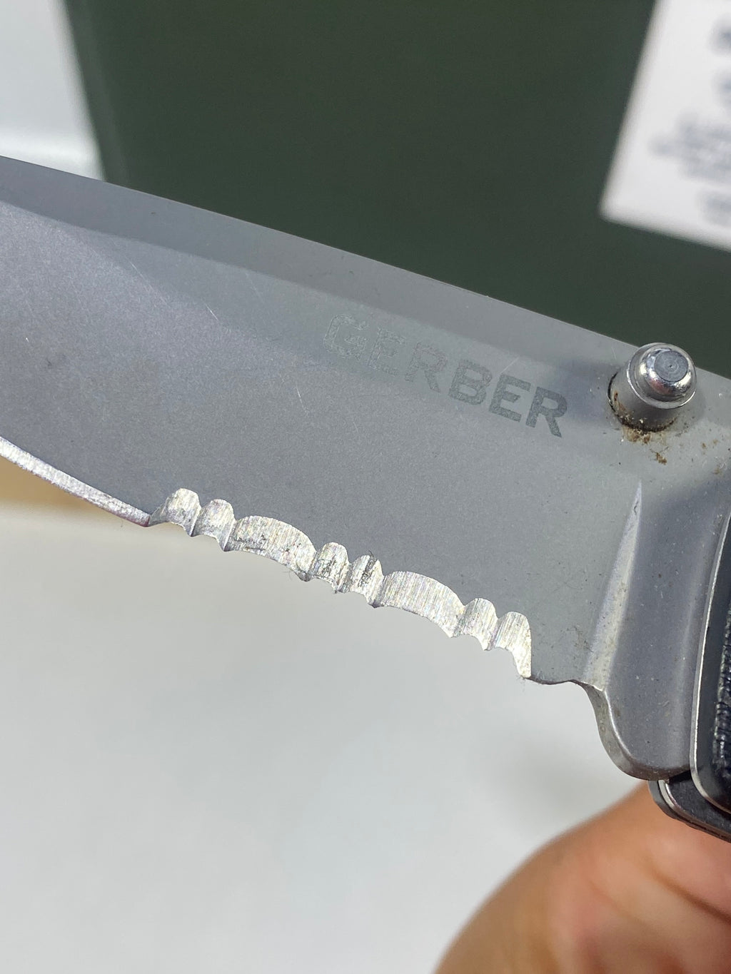 Gerber #-50. Obsidian. Light usage. Little dirty.