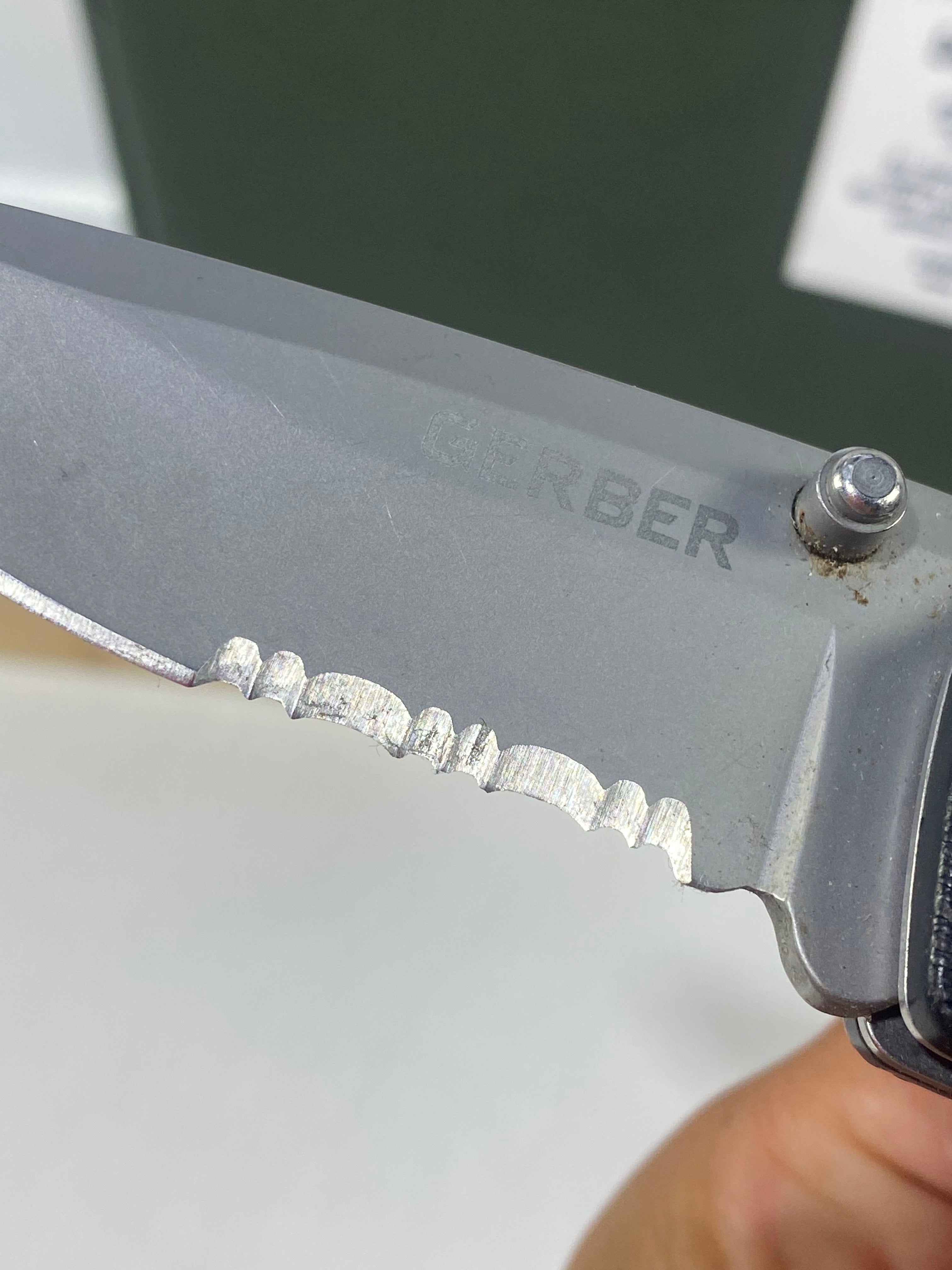 Gerber #-50. Obsidian. Light usage. Little dirty.