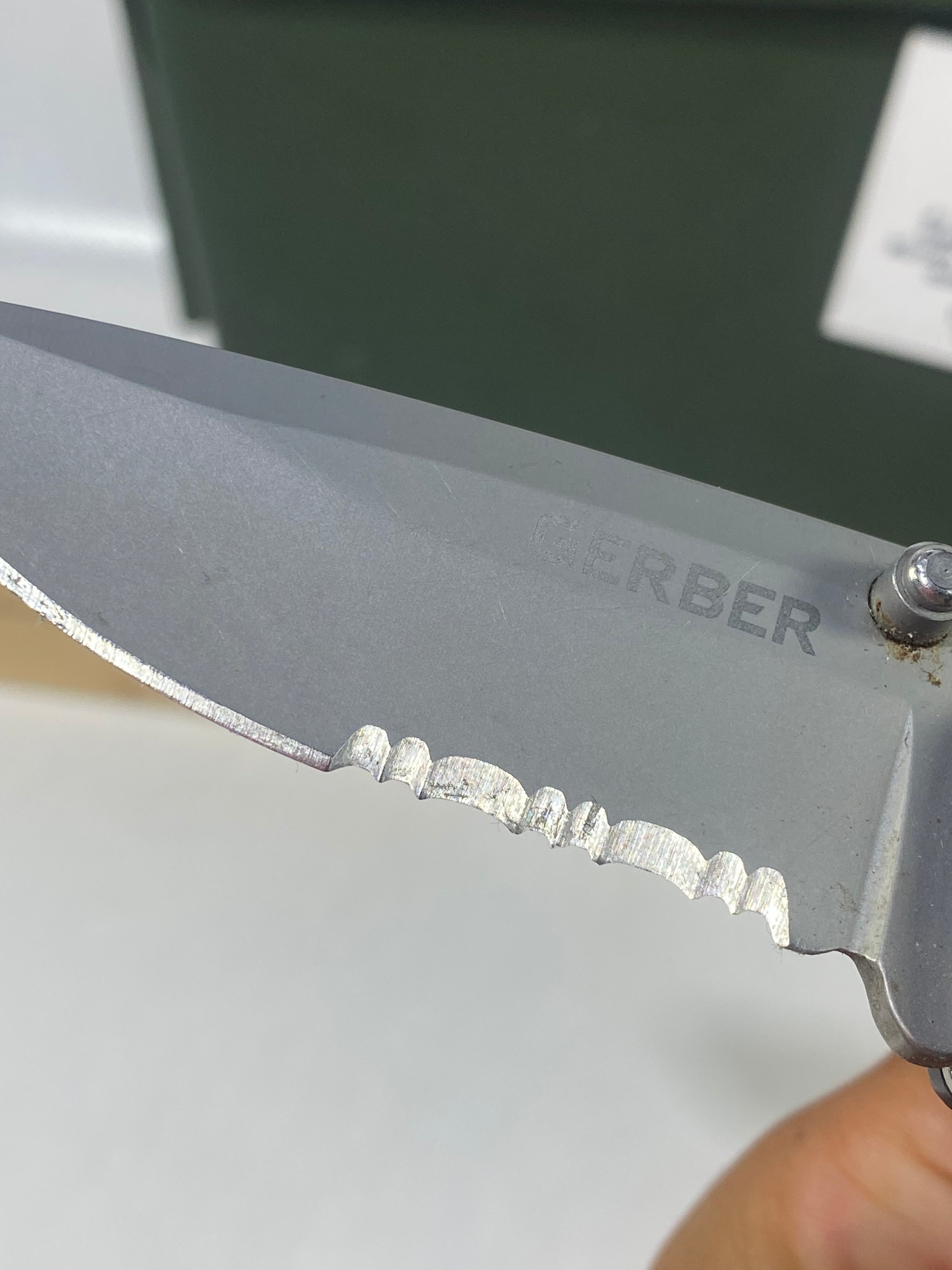 Gerber #-50. Obsidian. Light usage. Little dirty.