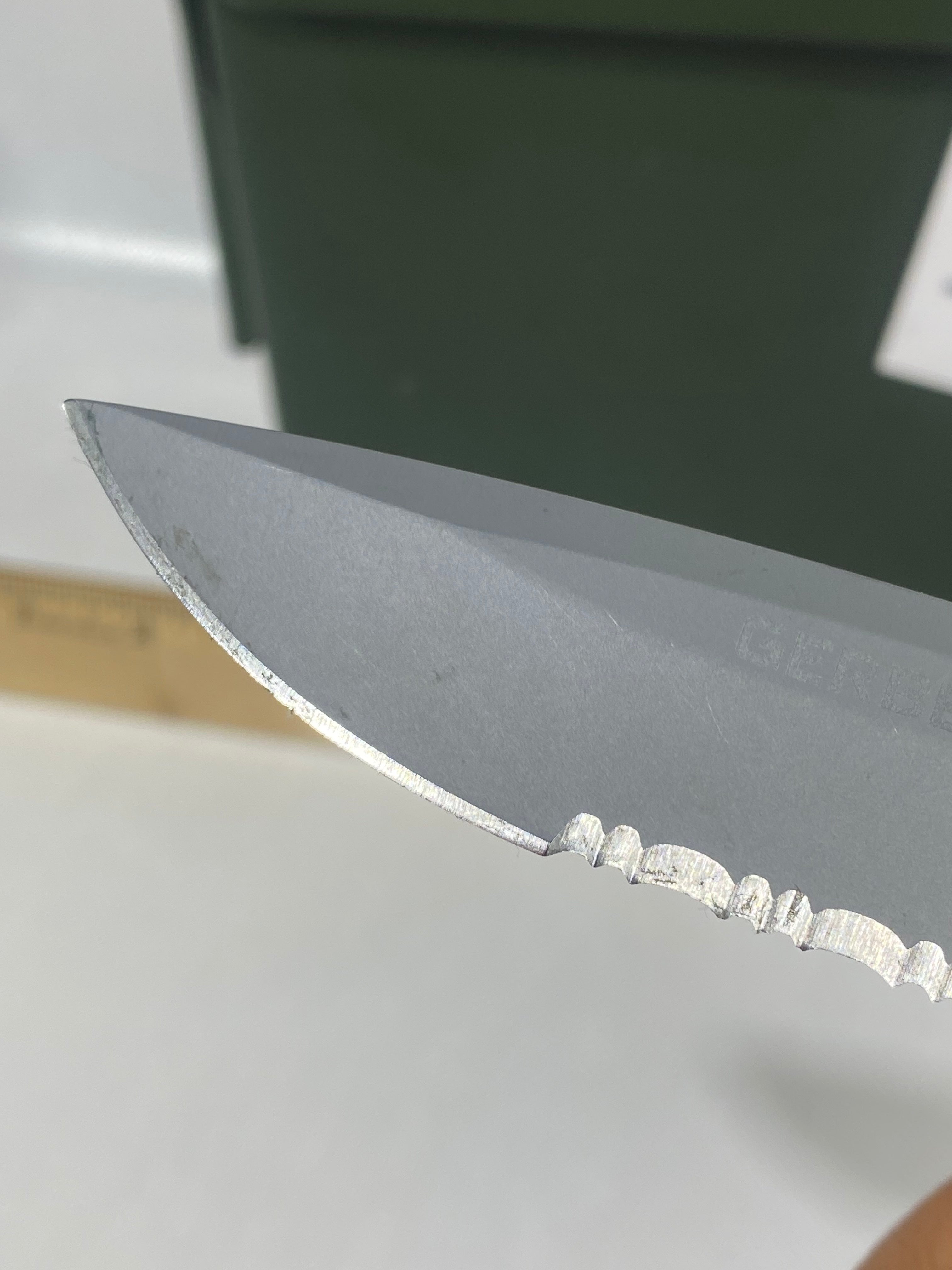 Gerber #-50. Obsidian. Light usage. Little dirty.