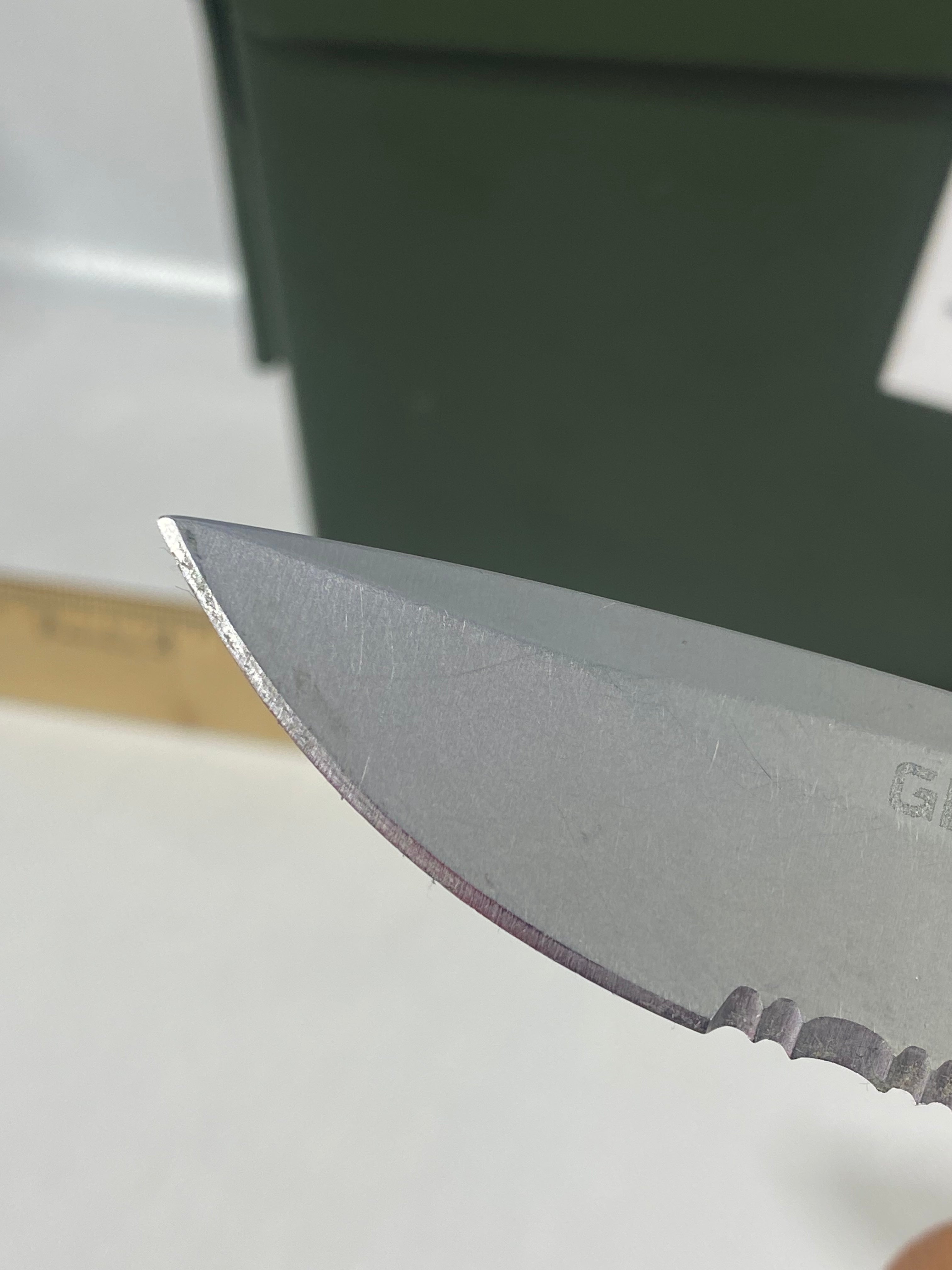 Gerber #-50. Obsidian. Light usage. Little dirty.