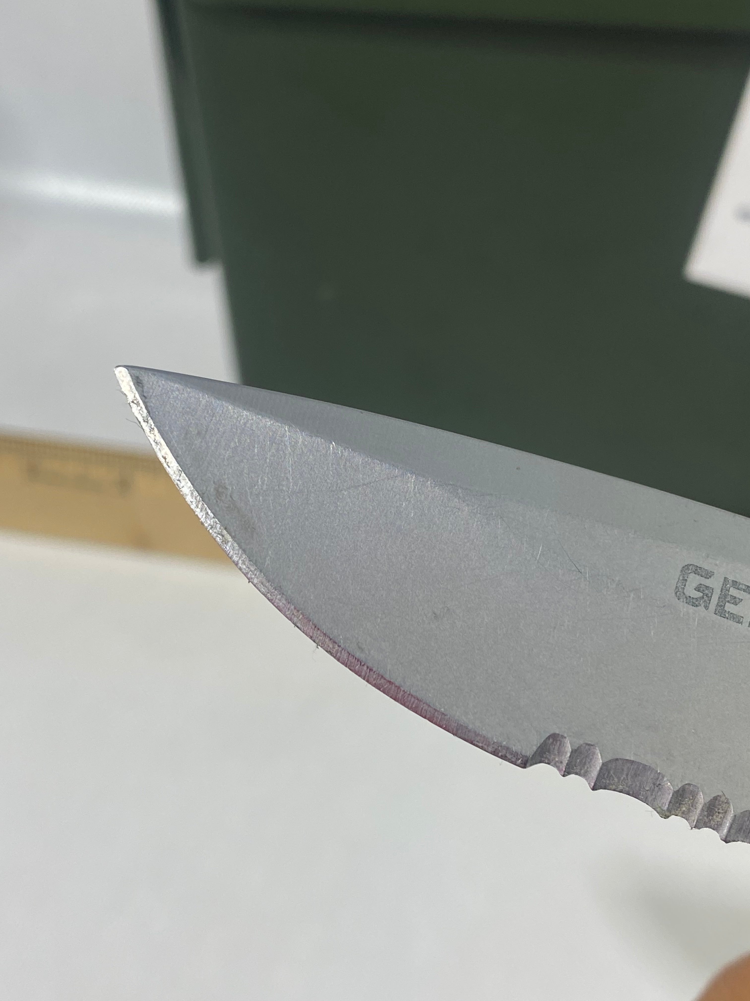 Gerber #-50. Obsidian. Light usage. Little dirty.