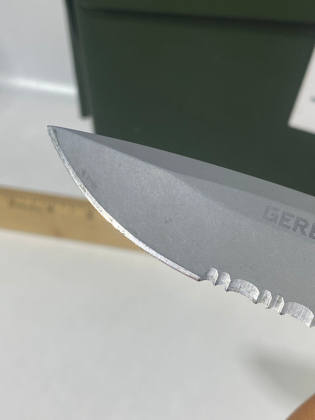 Gerber #-50. Obsidian. Light usage. Little dirty.