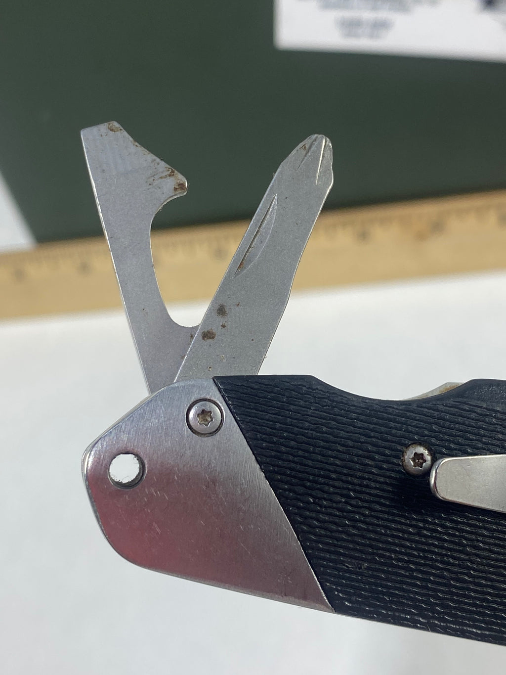 Gerber #-50. Obsidian. Light usage. Little dirty.