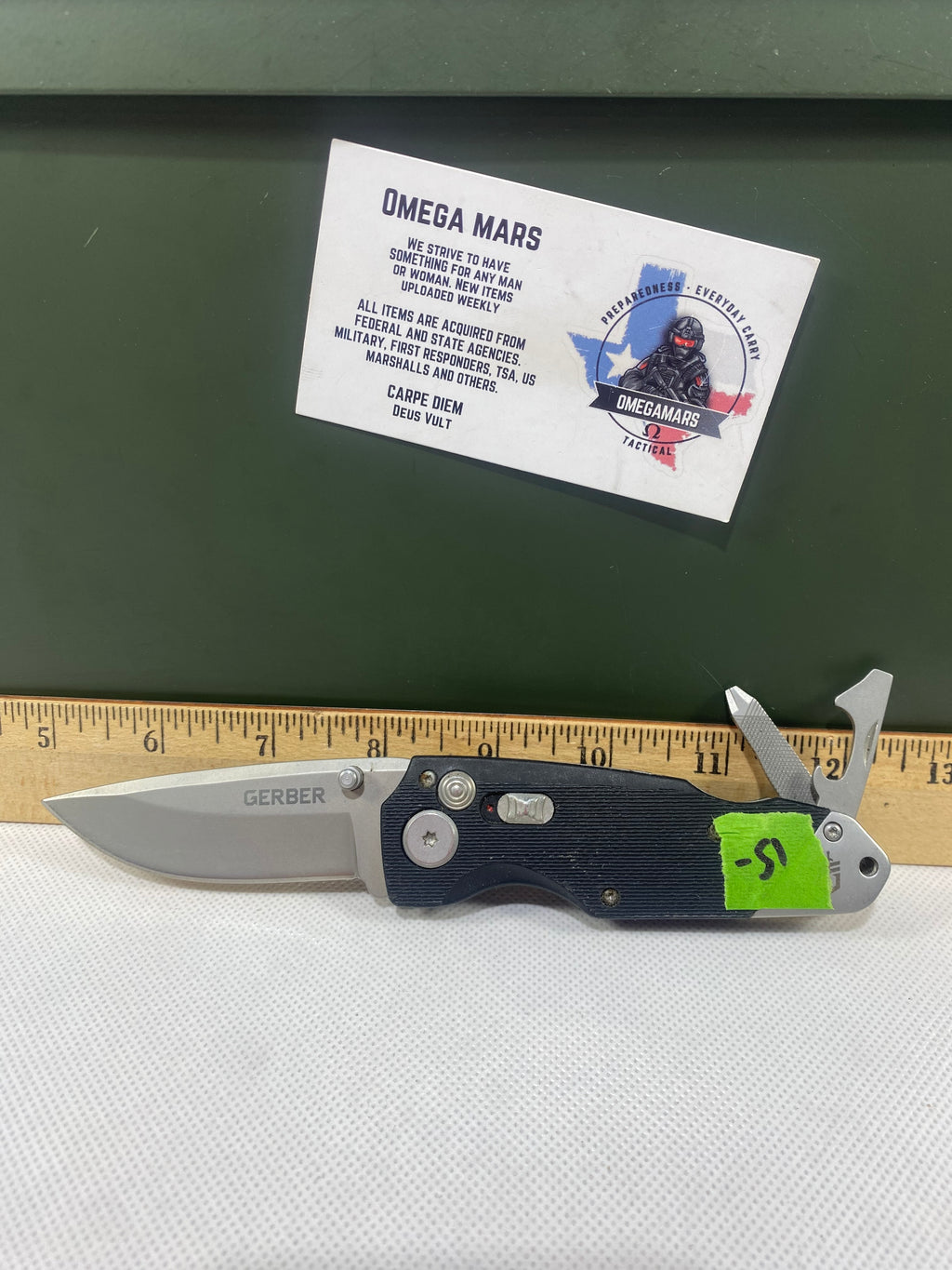 Gerber #-51. Obsidian. Light usage.