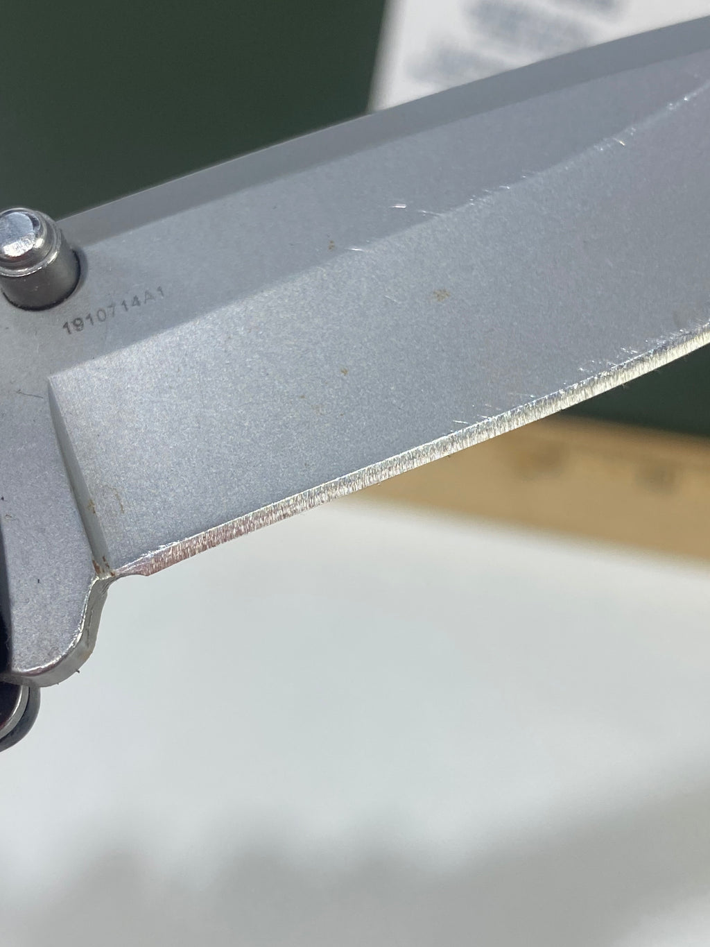Gerber #-52. Obsidian. Light usage. Resharpened.