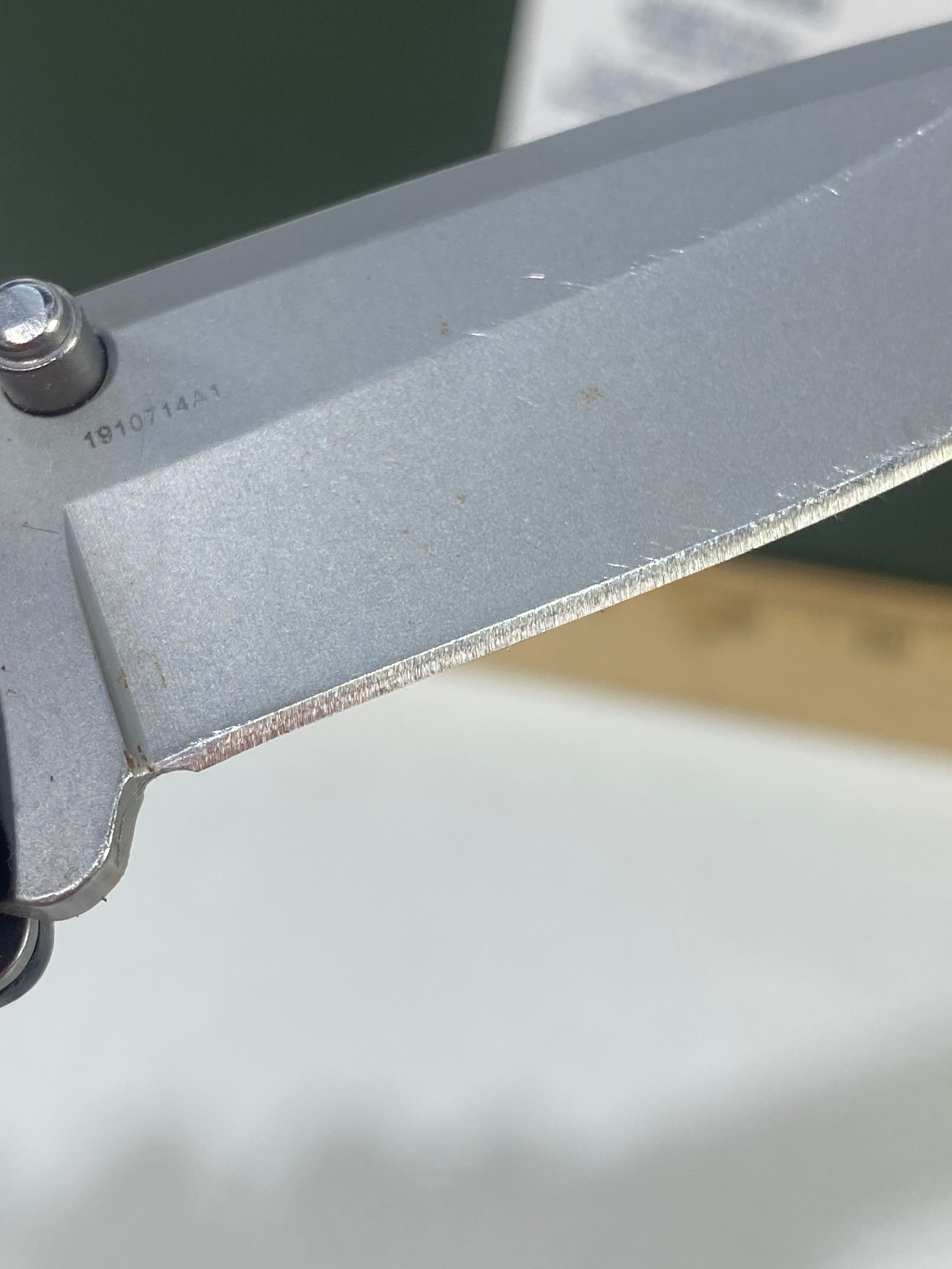 Gerber #-52. Obsidian. Light usage. Resharpened.