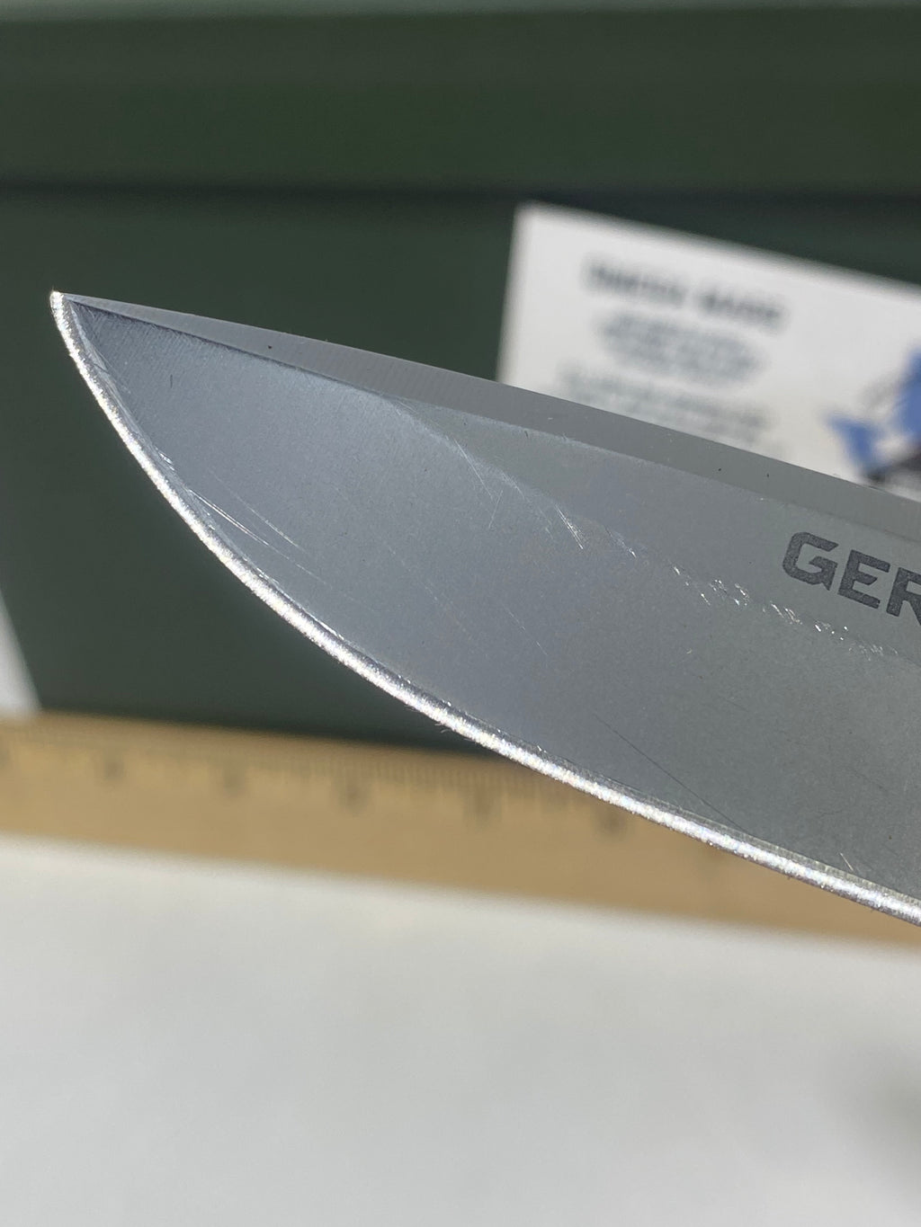 Gerber #-52. Obsidian. Light usage. Resharpened.