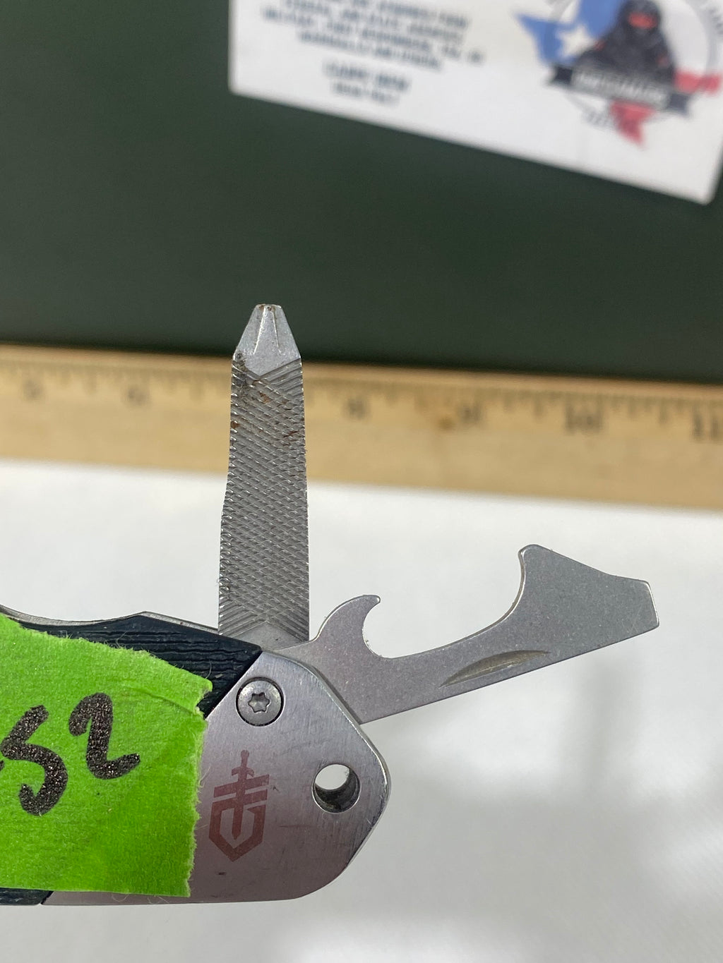 Gerber #-52. Obsidian. Light usage. Resharpened.