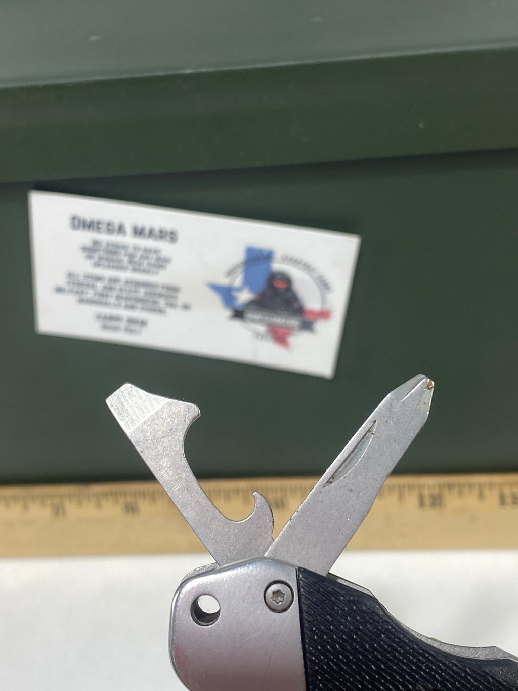 Gerber #-52. Obsidian. Light usage. Resharpened.