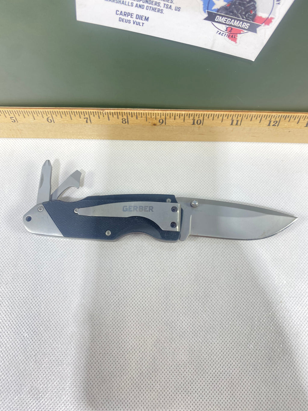 Gerber # -53. Obsidian. Light usage. A little dirty.