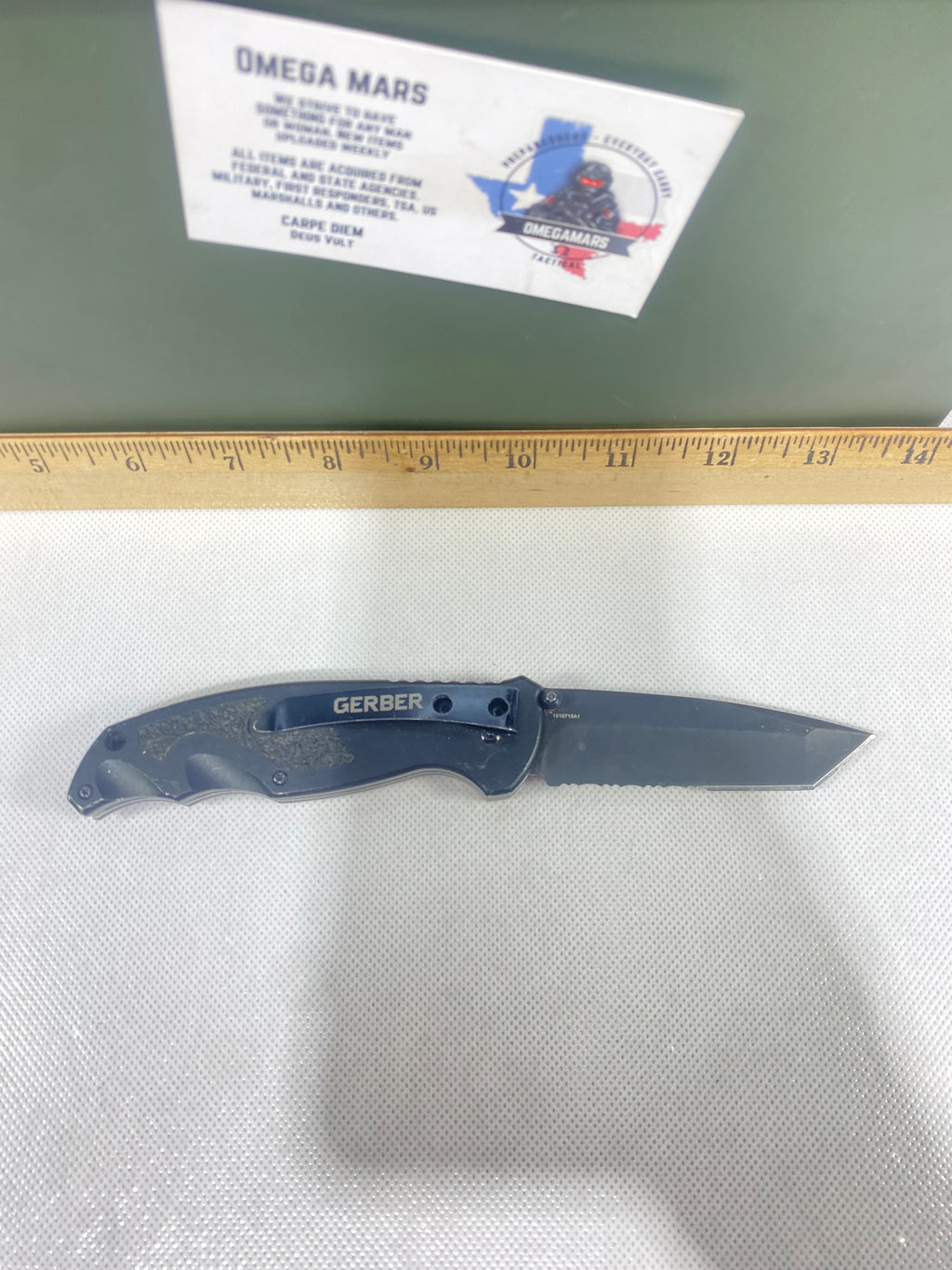Gerber #-55. Answer F.A.S.T. Light usage.