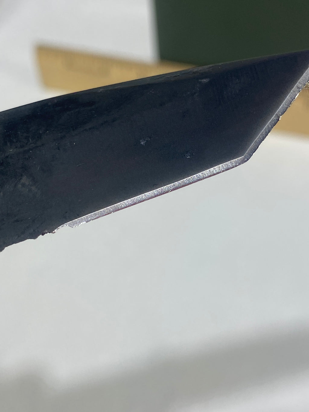Gerber #-56. Answer F.A.S.T. Light usage. Chips on blade.