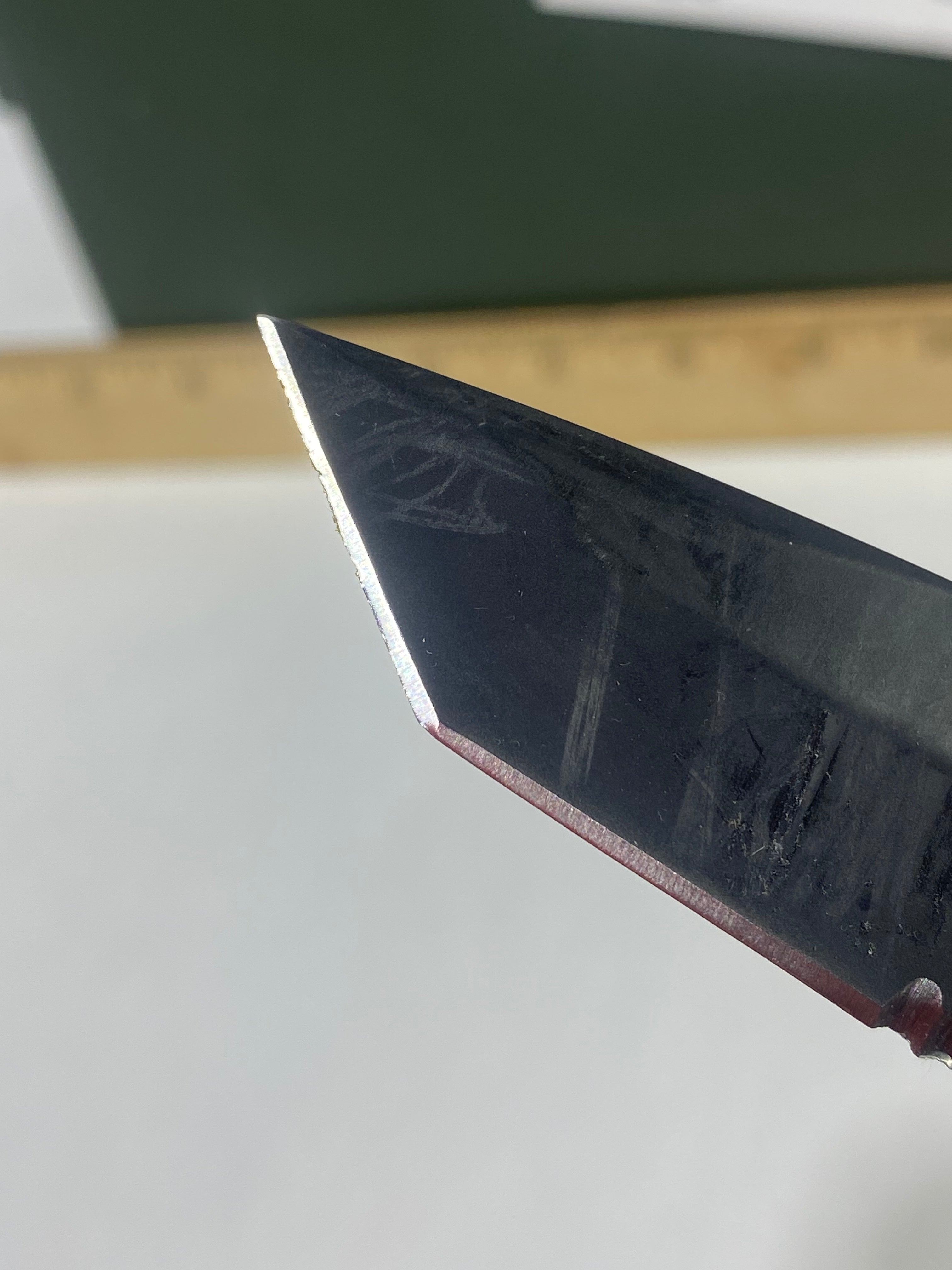 Gerber #-56. Answer F.A.S.T. Light usage. Chips on blade.