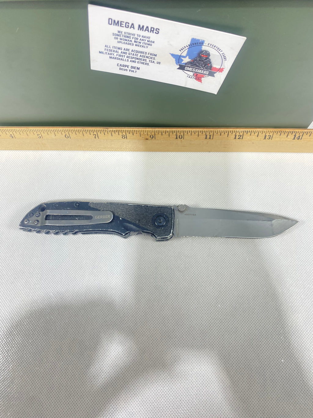 Gerber #-57. Answer F.A.S.T. Light usage.