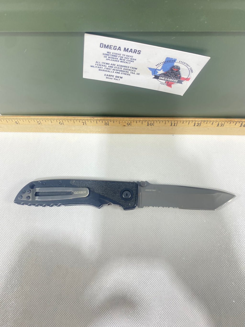 Gerber #-58. Answer F.A.S.T. Light usage.