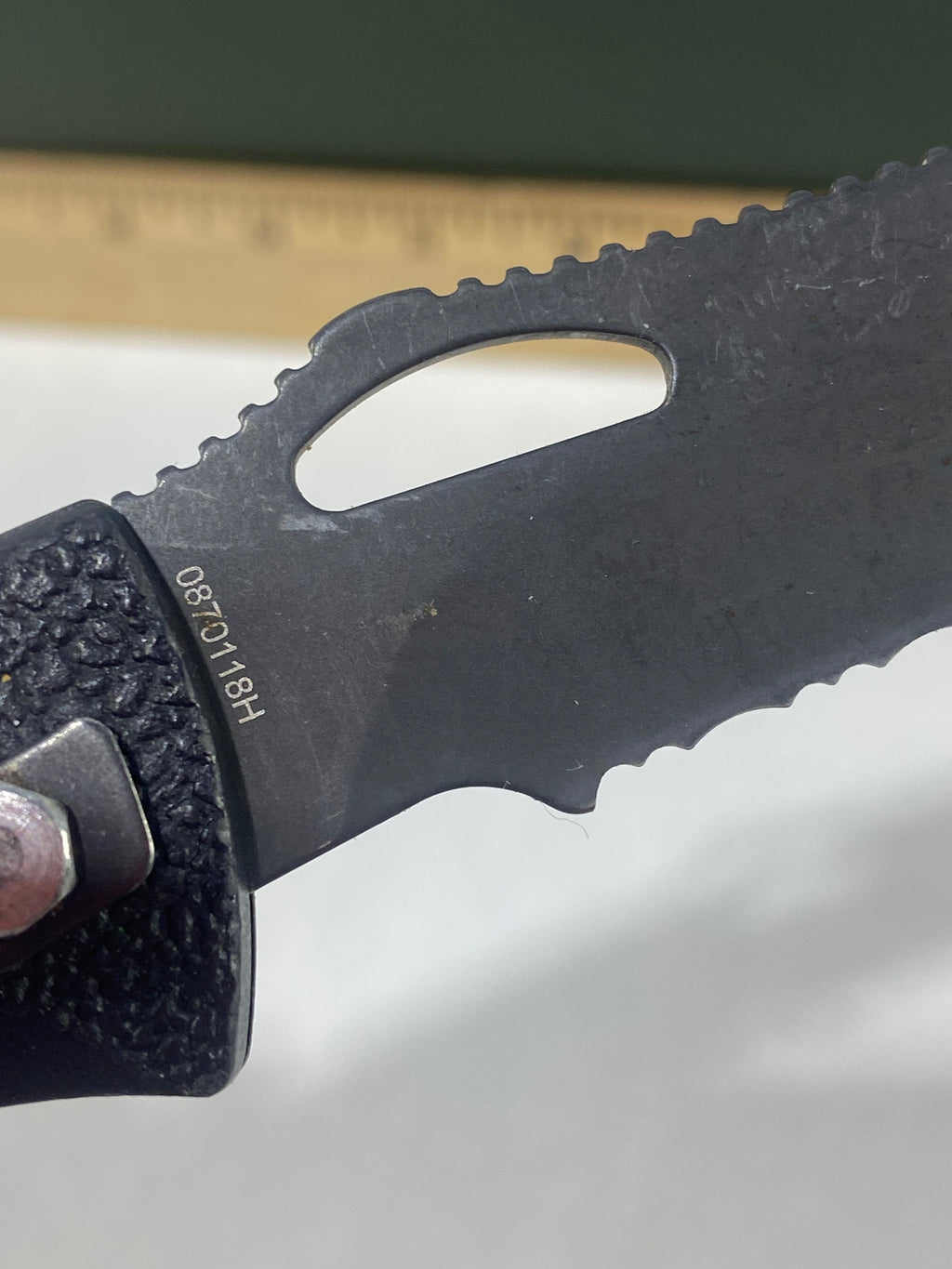 Gerber #-60. E-Z Out DPSF. Light usage. Dings on blade. Dirty.