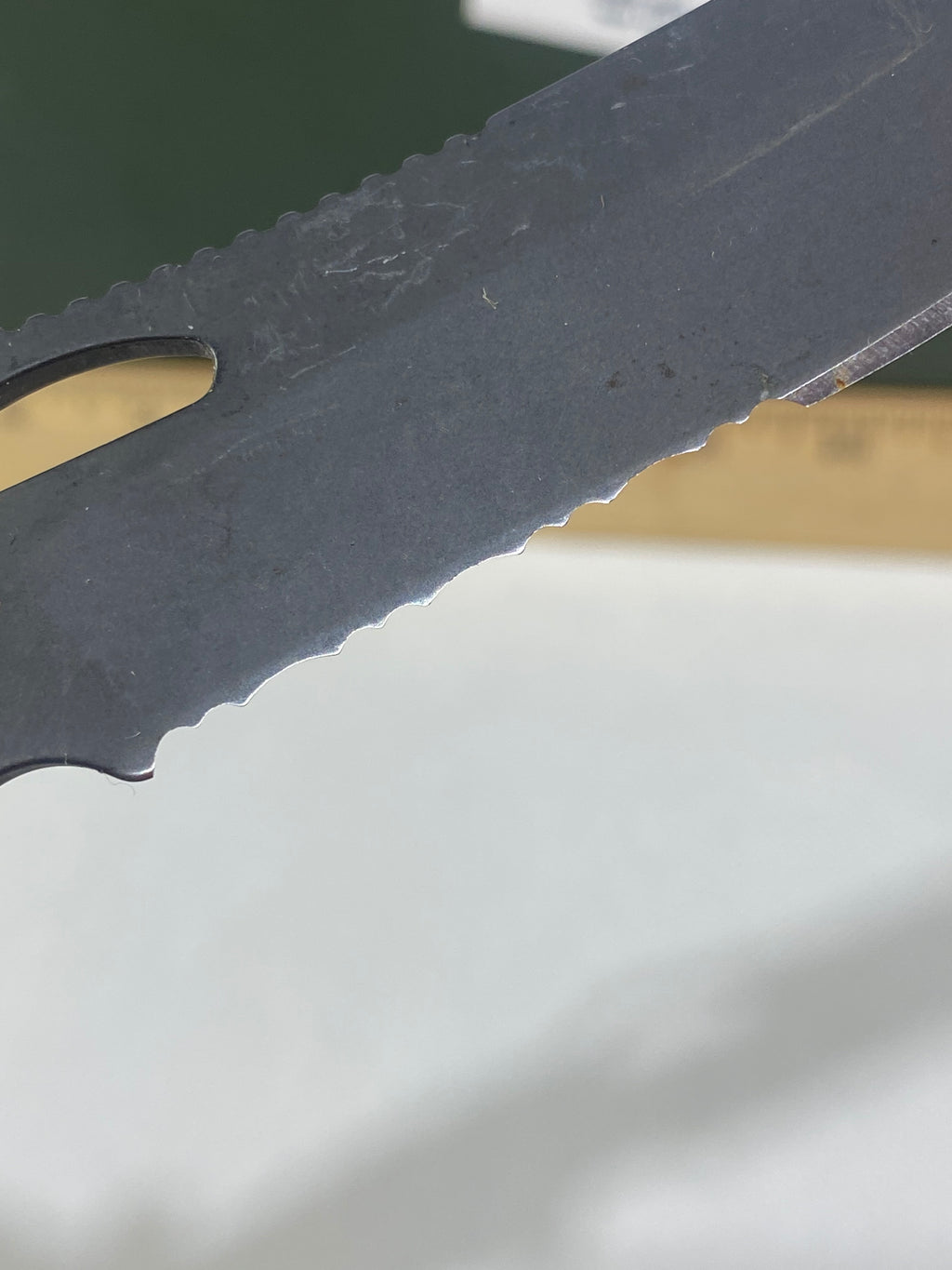 Gerber #-60. E-Z Out DPSF. Light usage. Dings on blade. Dirty.