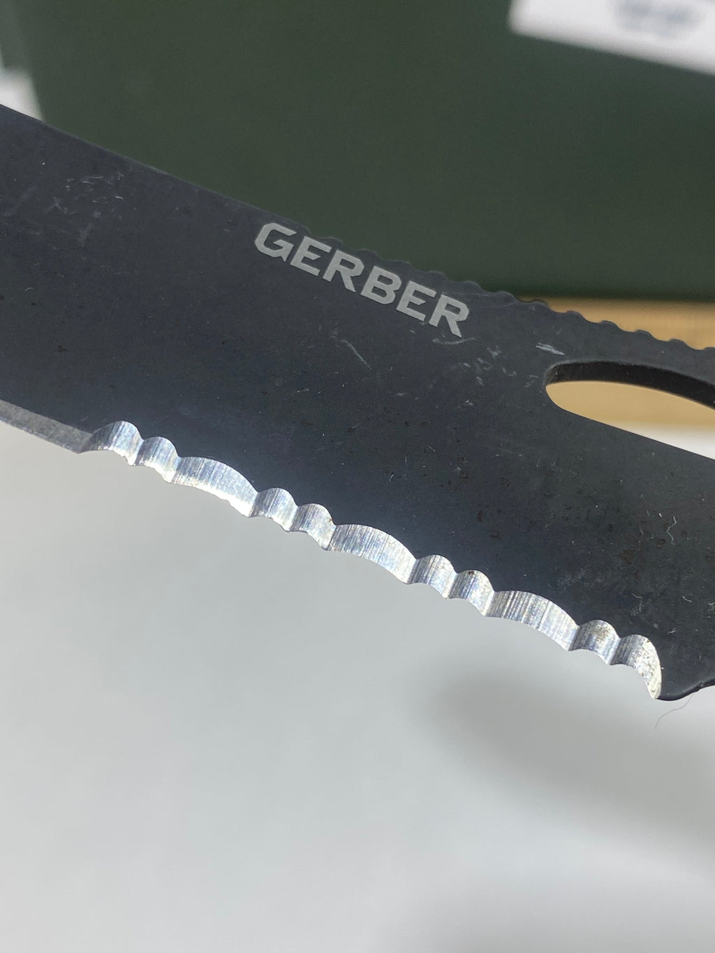 Gerber #-60. E-Z Out DPSF. Light usage. Dings on blade. Dirty.