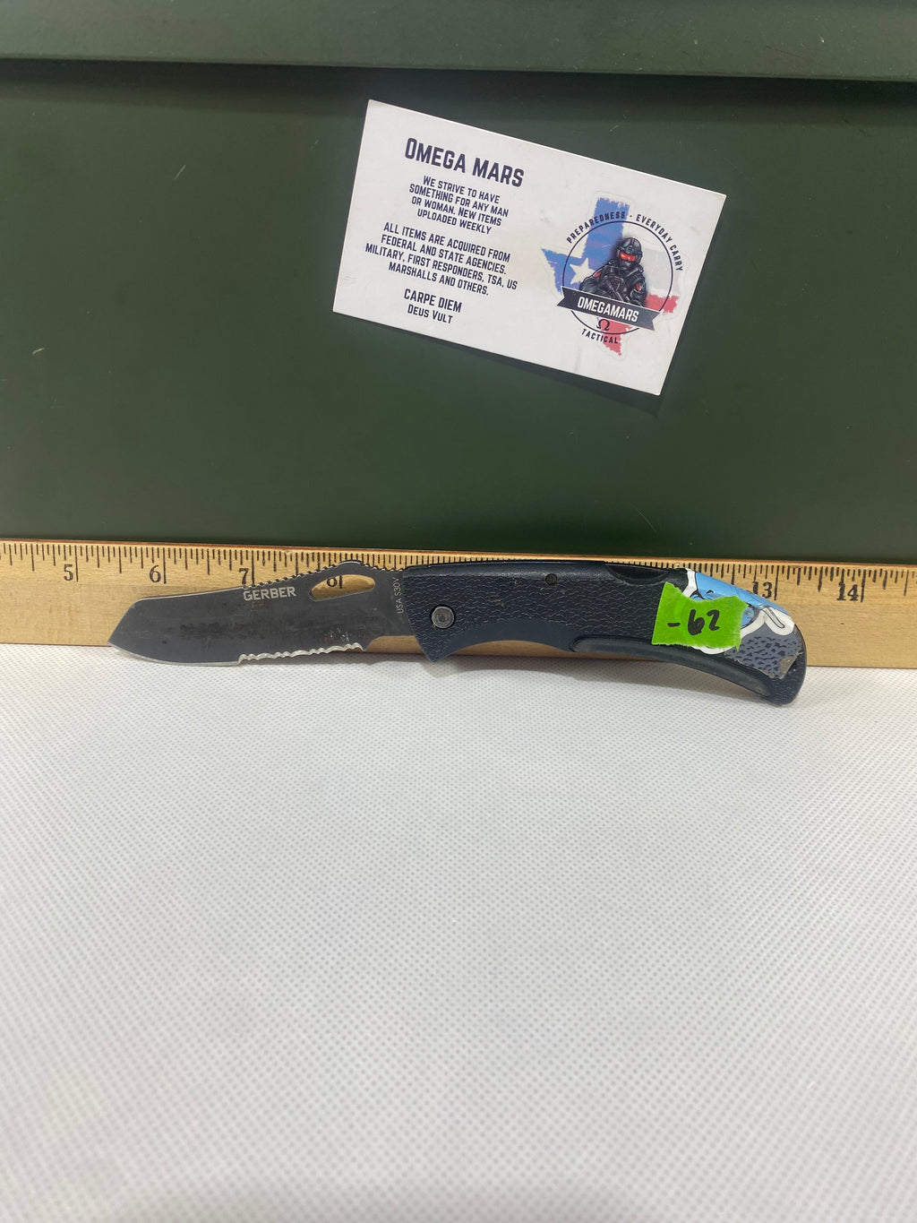 Gerber #-62. E-Z Out DPSF. Light usage. Dirty.