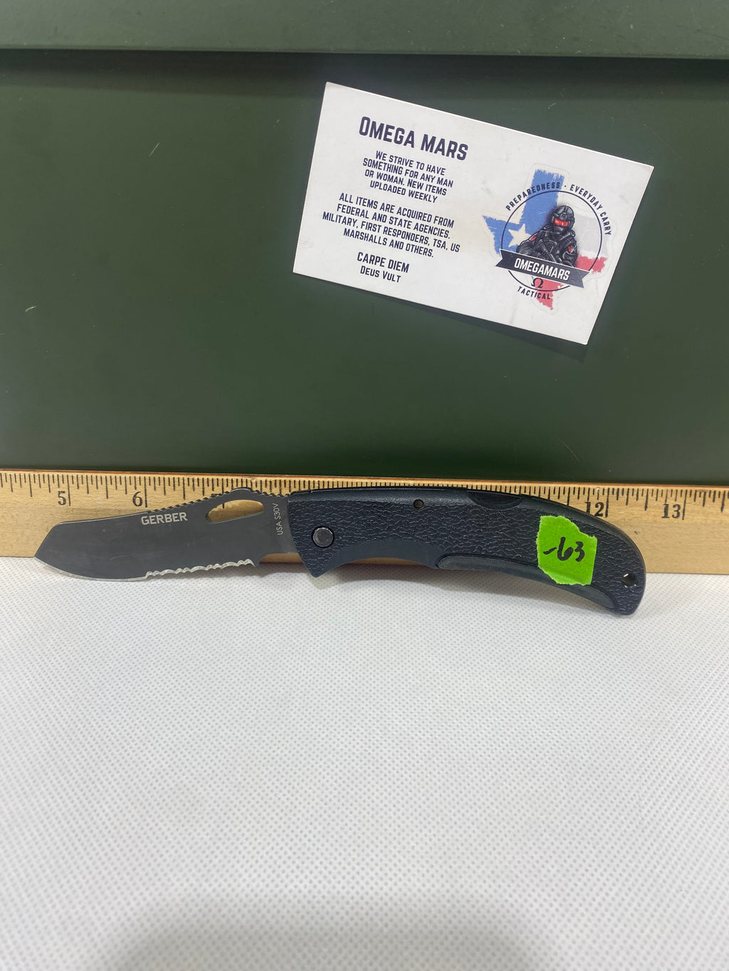 Gerber #-63. E-Z Out DPSF. Light usage. Pocket clip bent out.
