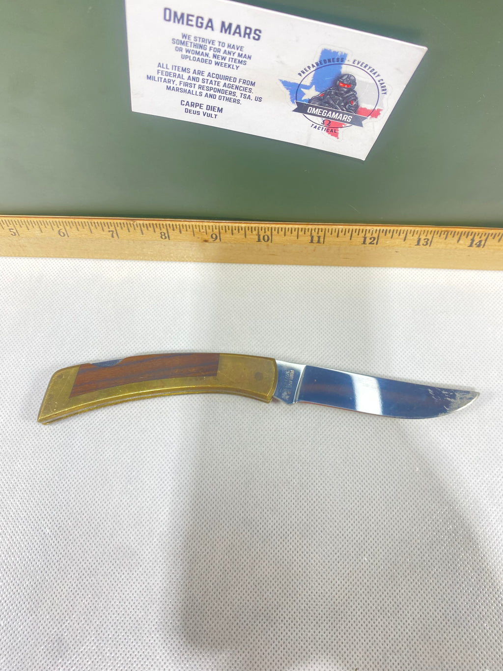 Gerber #-65. Vintage Sportsman Lock Back. Light usage. Little dirty.