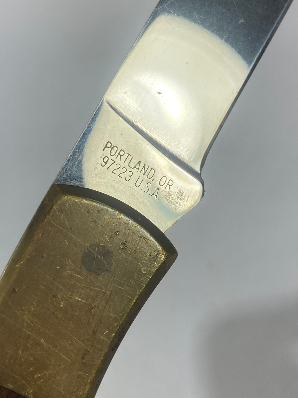 Gerber #-65. Vintage Sportsman Lock Back. Light usage. Little dirty.