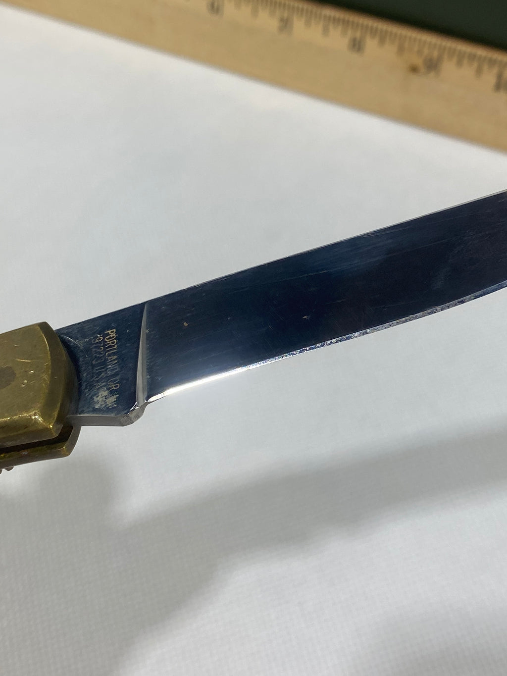 Gerber #-65. Vintage Sportsman Lock Back. Light usage. Little dirty.