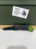Gerber #-69. Edic. Light usage. Resharpened. Pocket Clip broken. Little dirty.