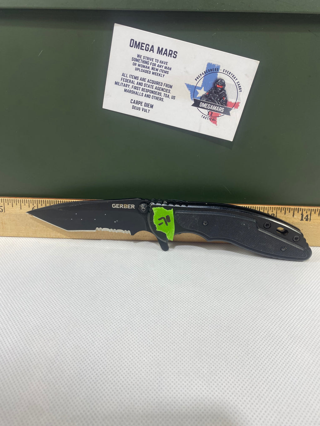 Gerber -70. Torch II Tanto. Light usage. Little Dirty.