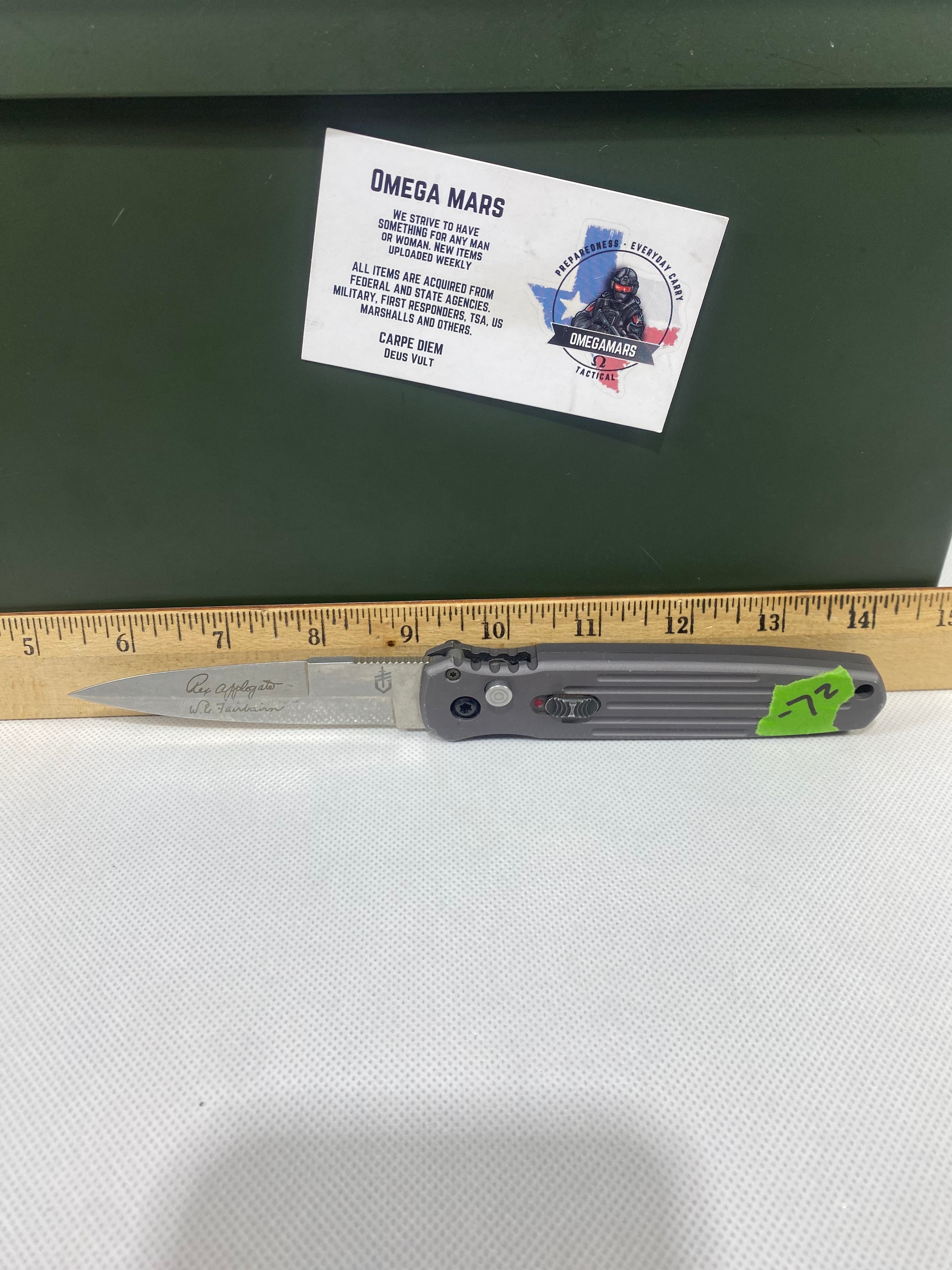Gerber -72. Covert. Light usage. Resharpened.