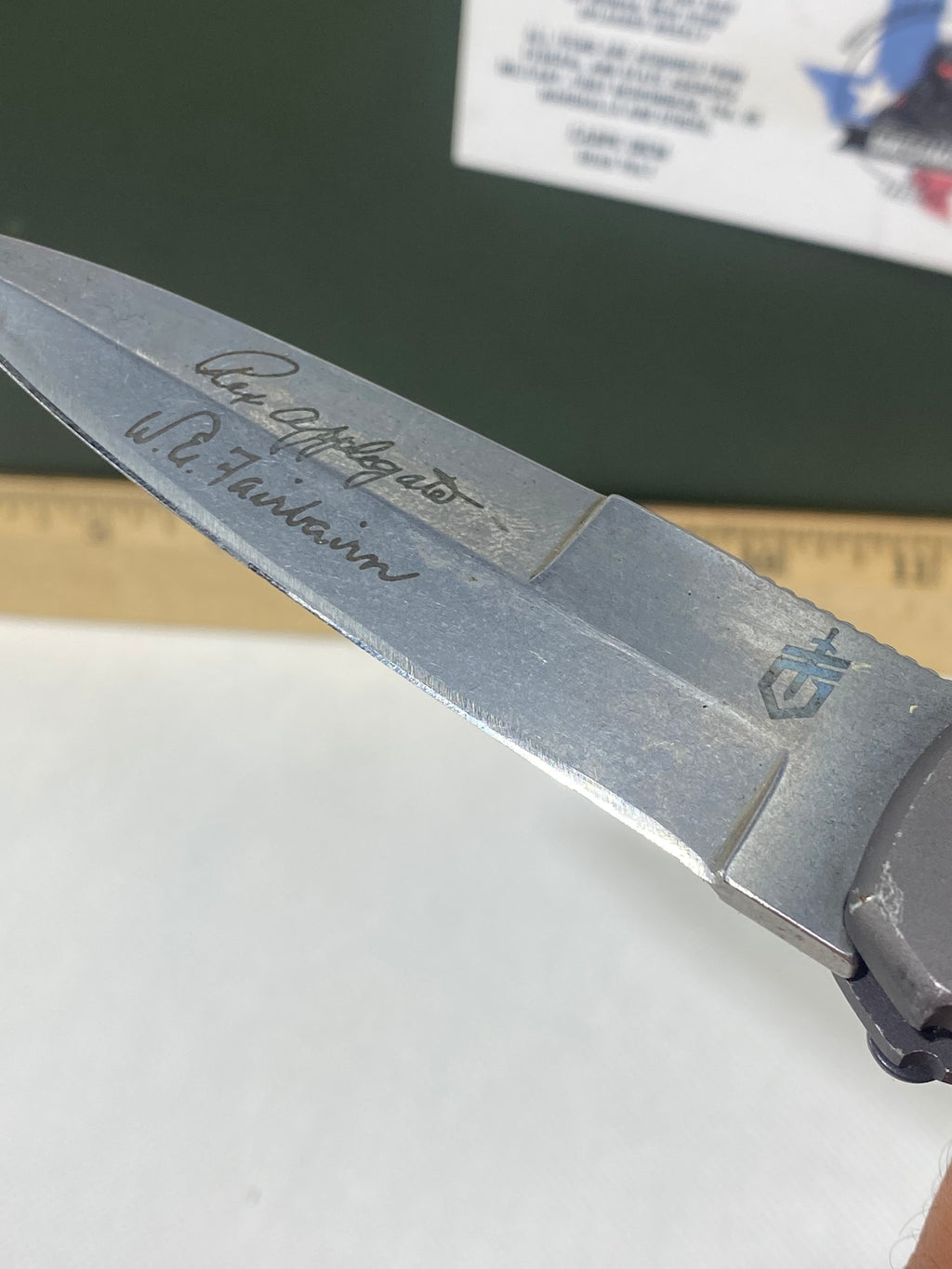 Gerber -72. Covert. Light usage. Resharpened.
