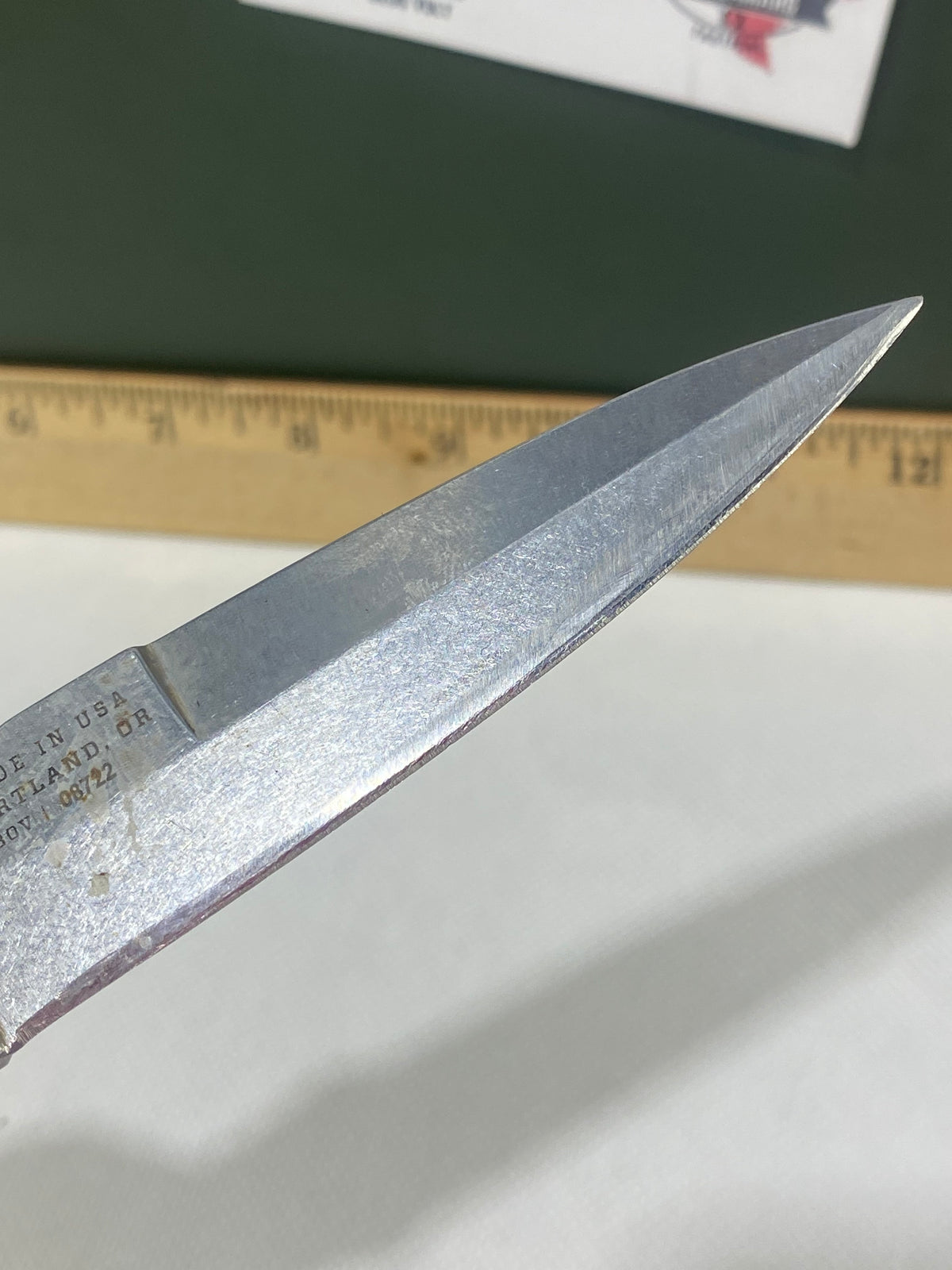 Gerber -72. Covert. Light usage. Resharpened.