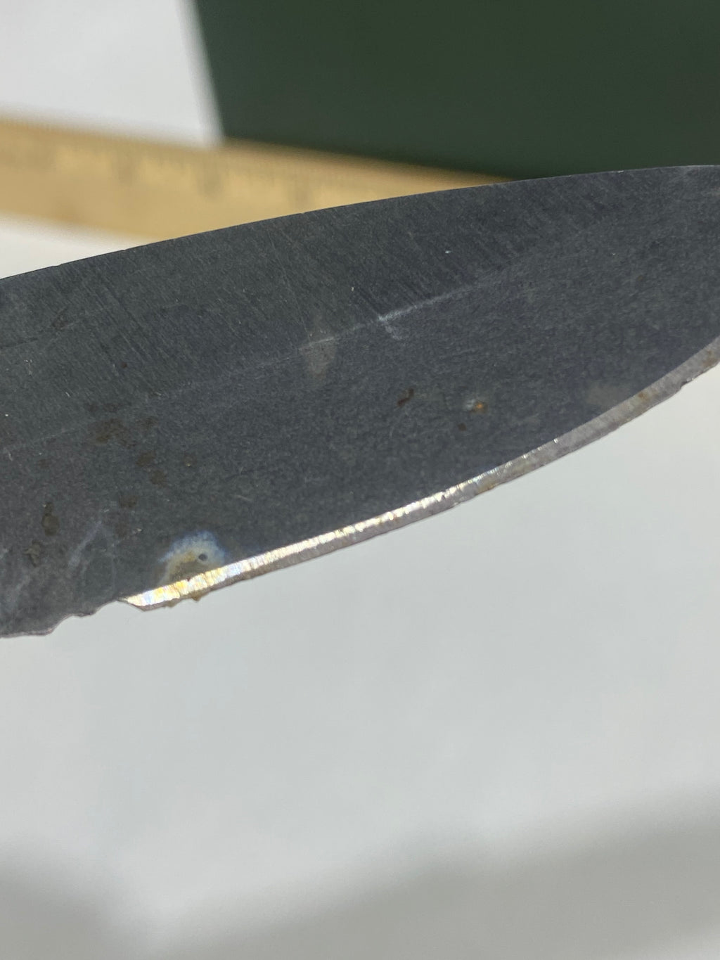 Gerber -73.  Emerson Alliance Tactical. Light usage. Dirty. Chips on blade.