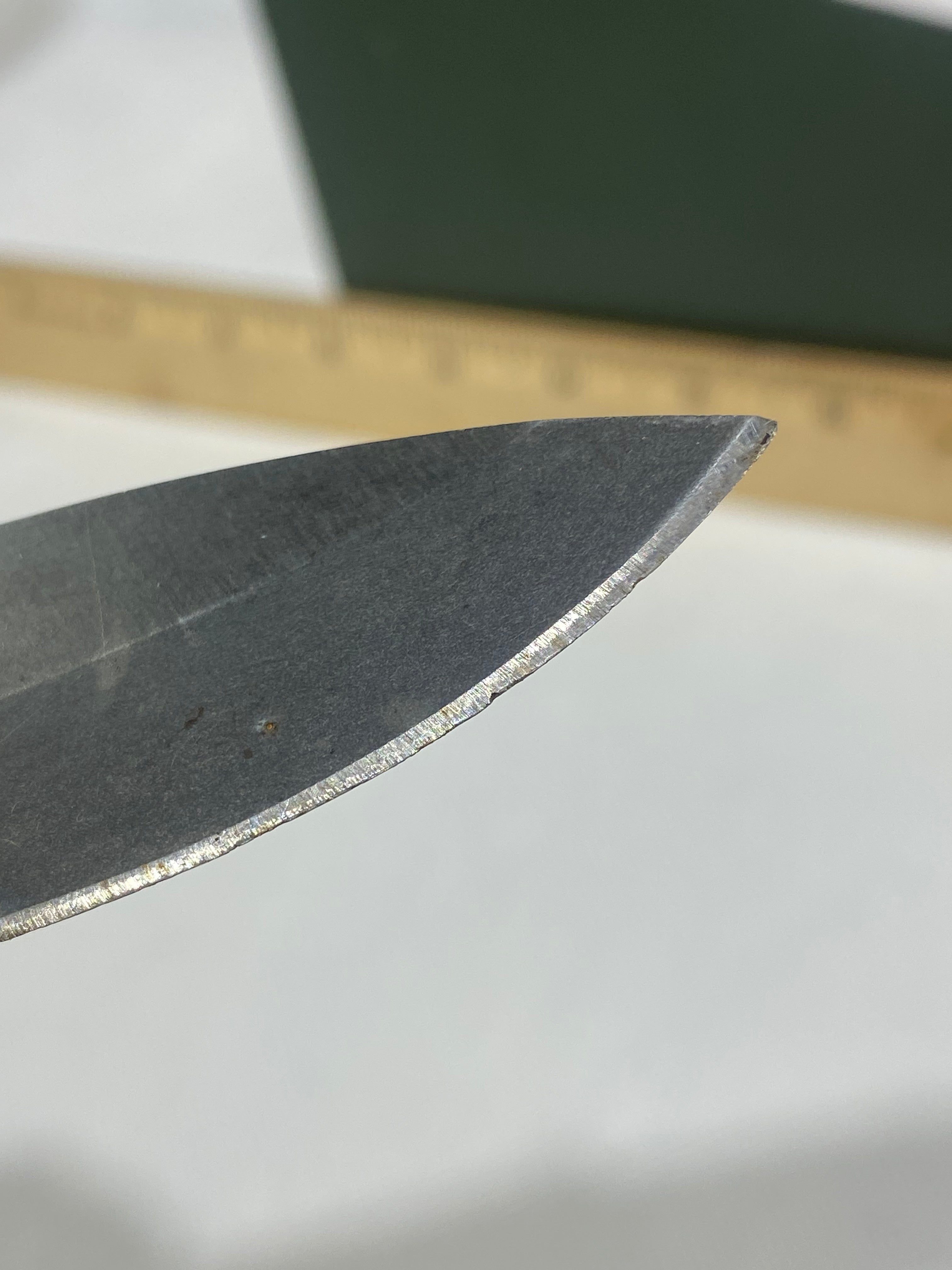 Gerber -73.  Emerson Alliance Tactical. Light usage. Dirty. Chips on blade.