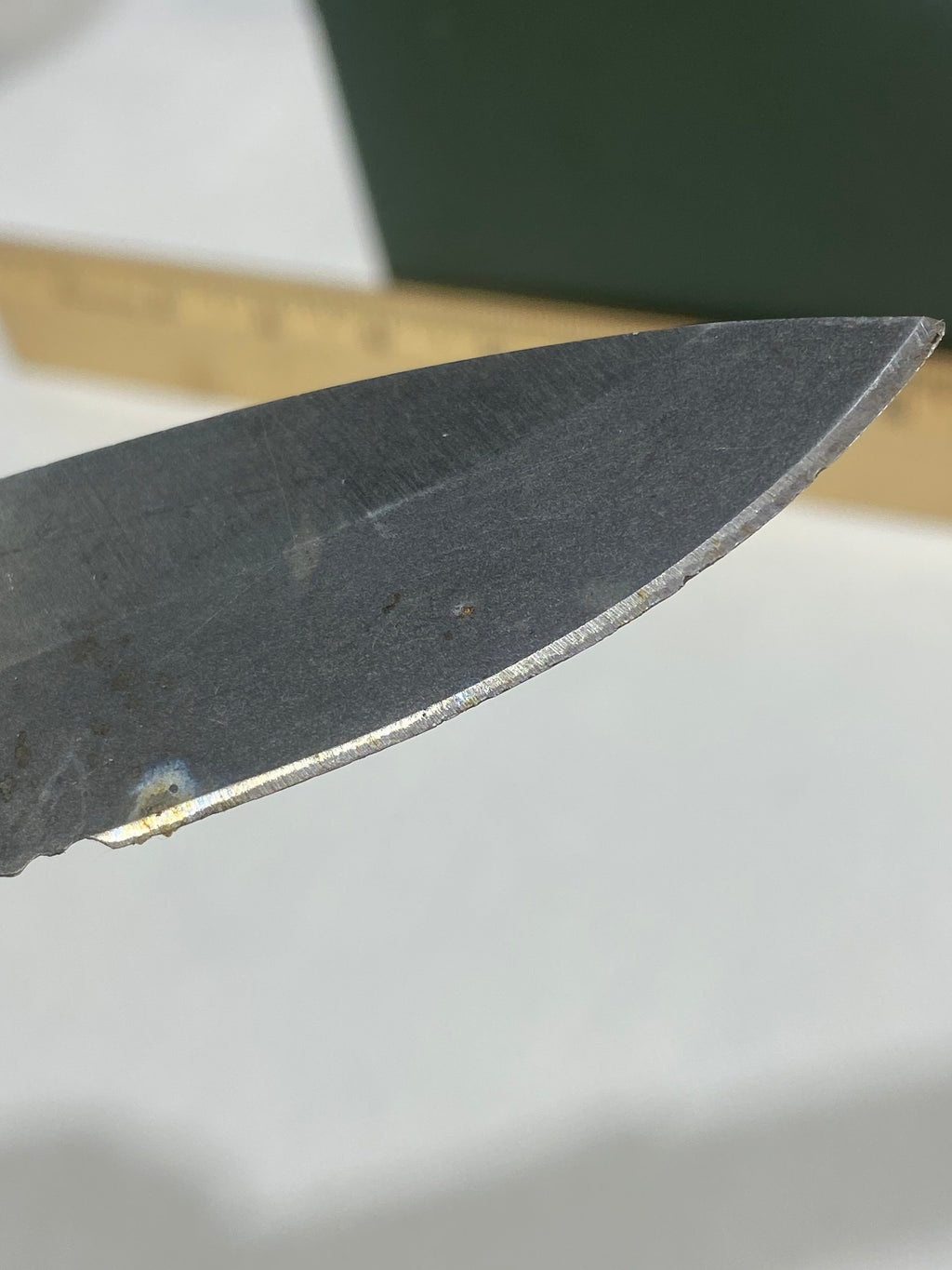 Gerber -73.  Emerson Alliance Tactical. Light usage. Dirty. Chips on blade.
