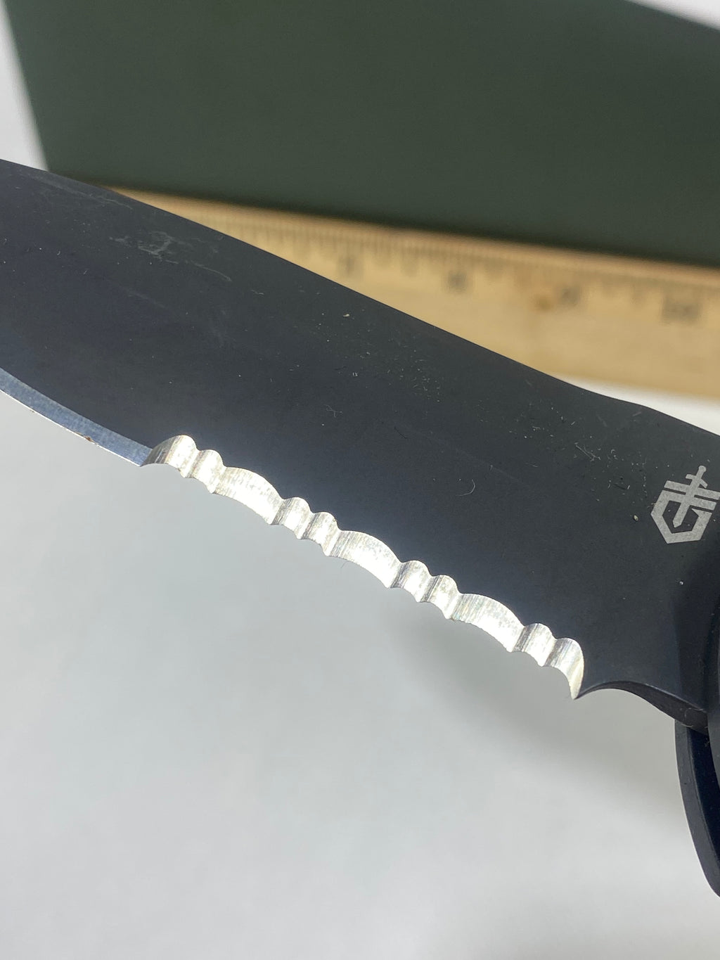 Gerber -74. Empower. Light usage. Dings / chips on blade.