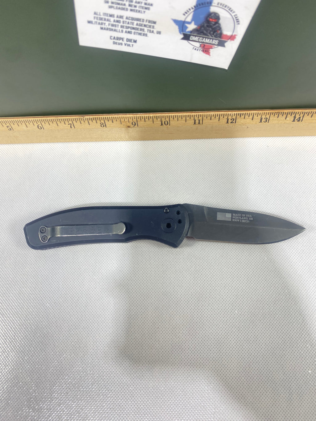 Gerber -75. Empower. Light usage. Resharpened.