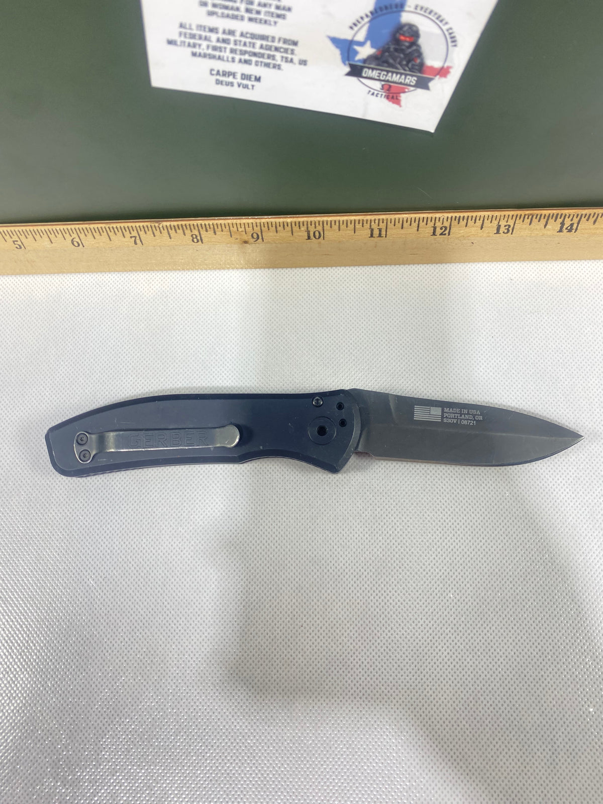 Gerber -75. Empower. Light usage. Resharpened.