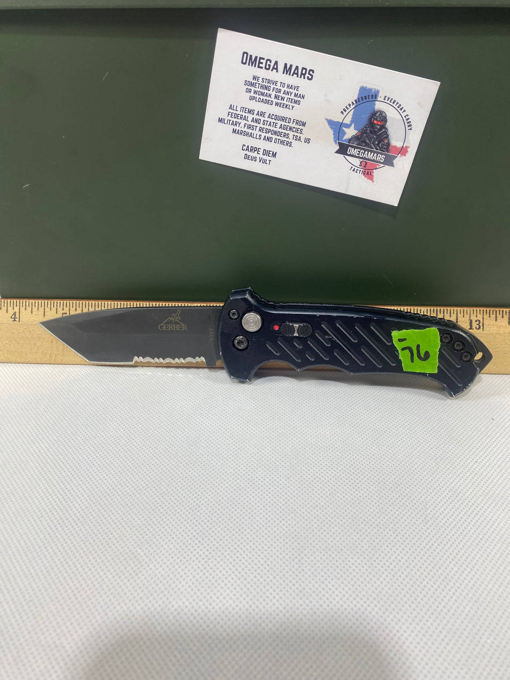 Gerber -76. 06. Light usage. Dings on blade.