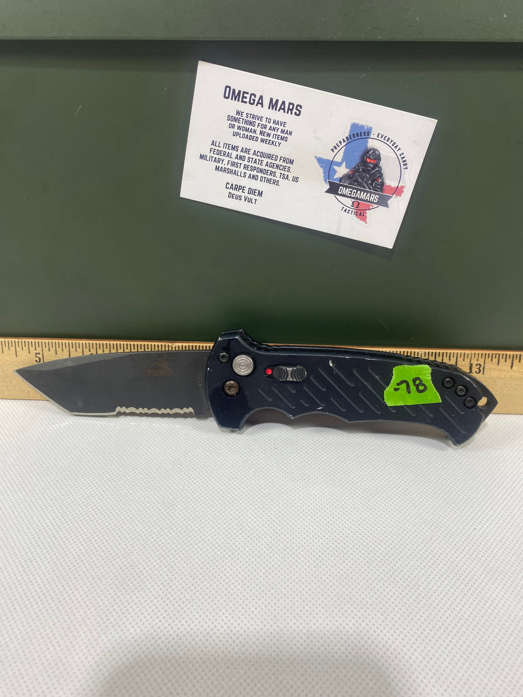 Gerber -78. 06. Light usage. Chips on blade.