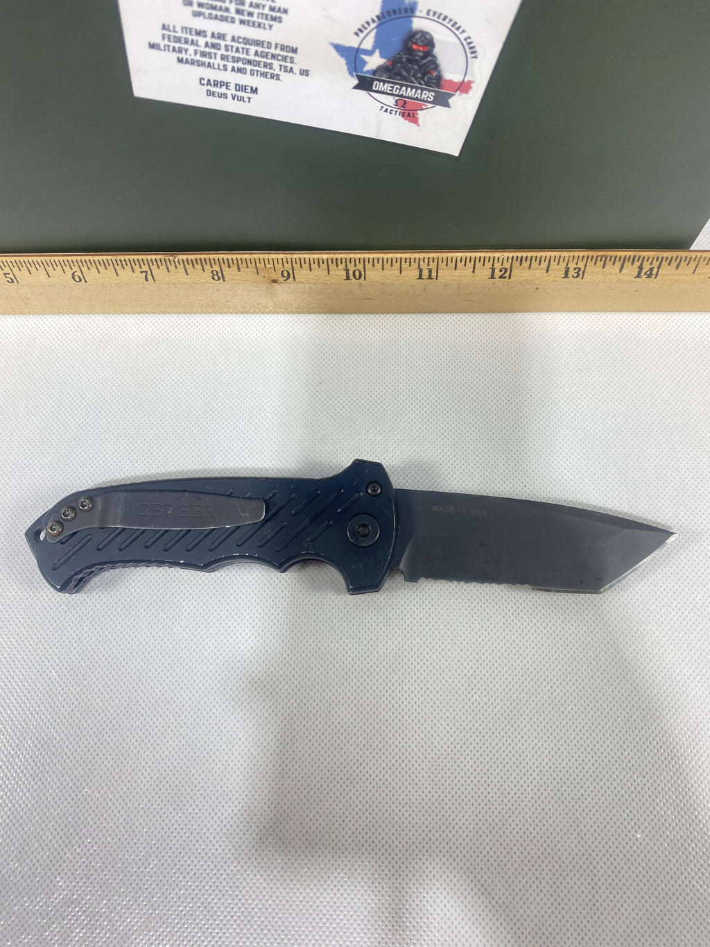 Gerber -78. 06. Light usage. Chips on blade.