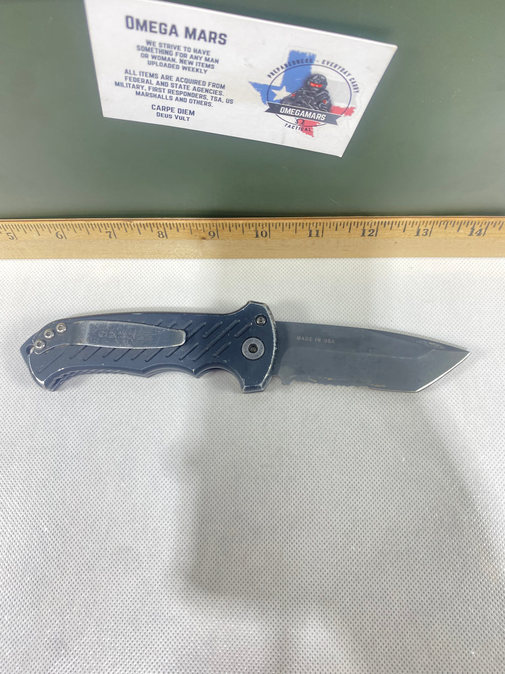Gerber -79. 06. Light usage. Ding on blade