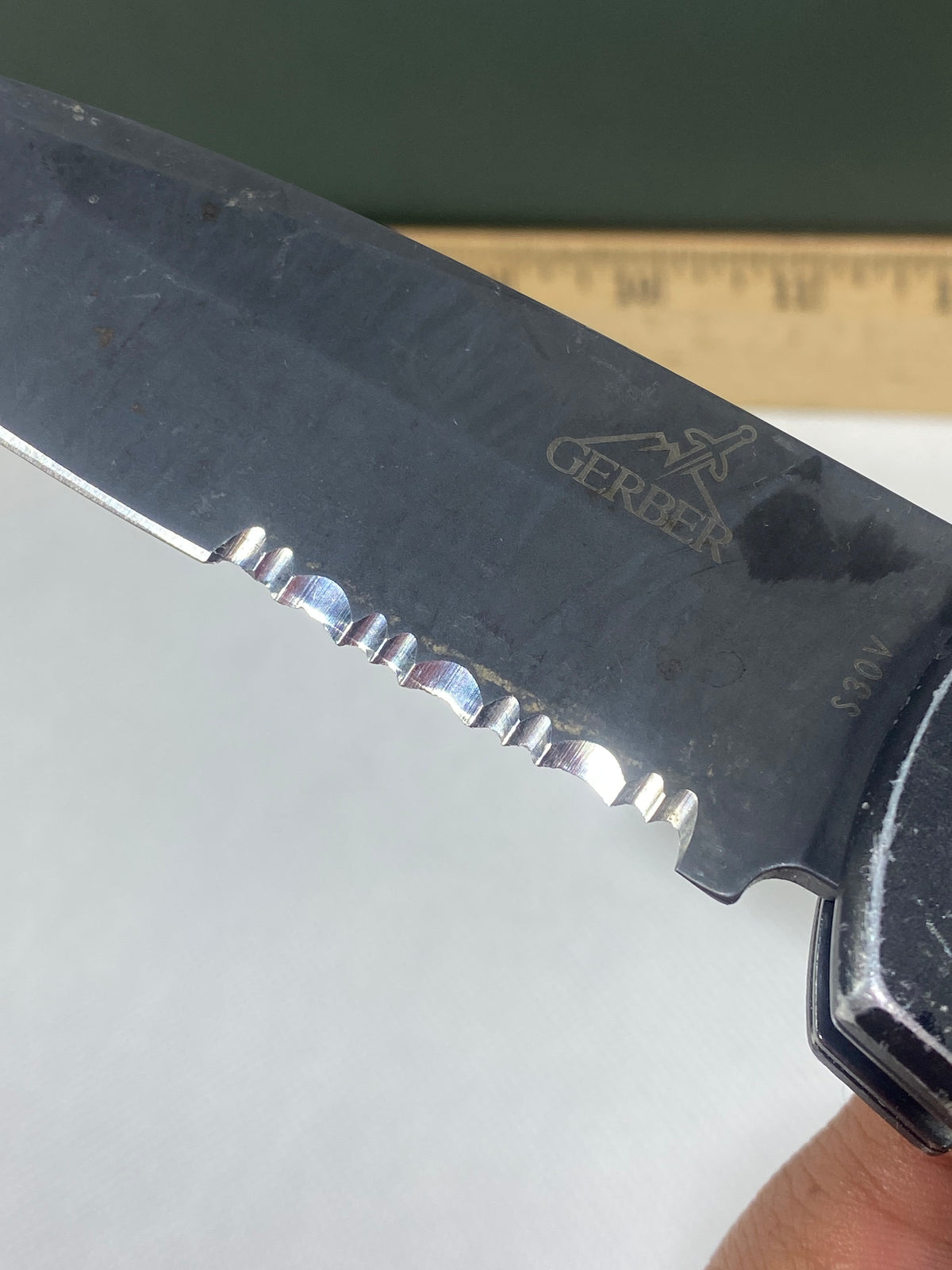 Gerber -79. 06. Light usage. Ding on blade