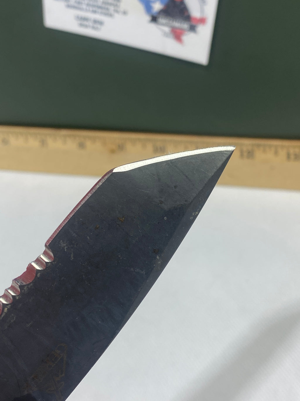 Gerber -79. 06. Light usage. Ding on blade